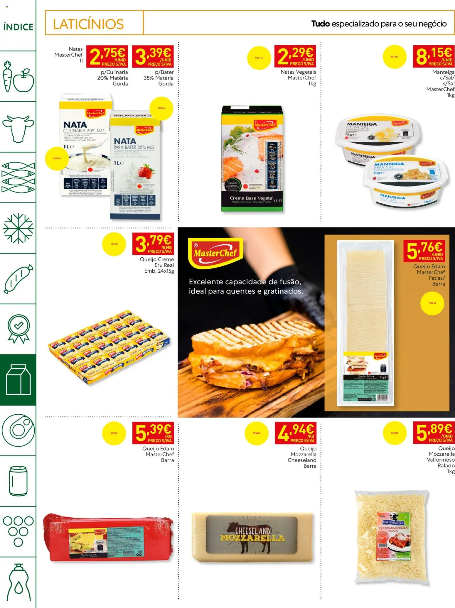 Recheio Horeca │ válido de 26.05.2026 | Página: 16 | Produtos: Base, Sal, Nata, Creme
