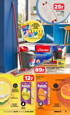 Pogląd oferty "Netto gazetka od czwartku NonFood" - ważna od 30.07.2026 | Strona: 5 | Produkty: Top, Cytryny, Zapach, Vileda