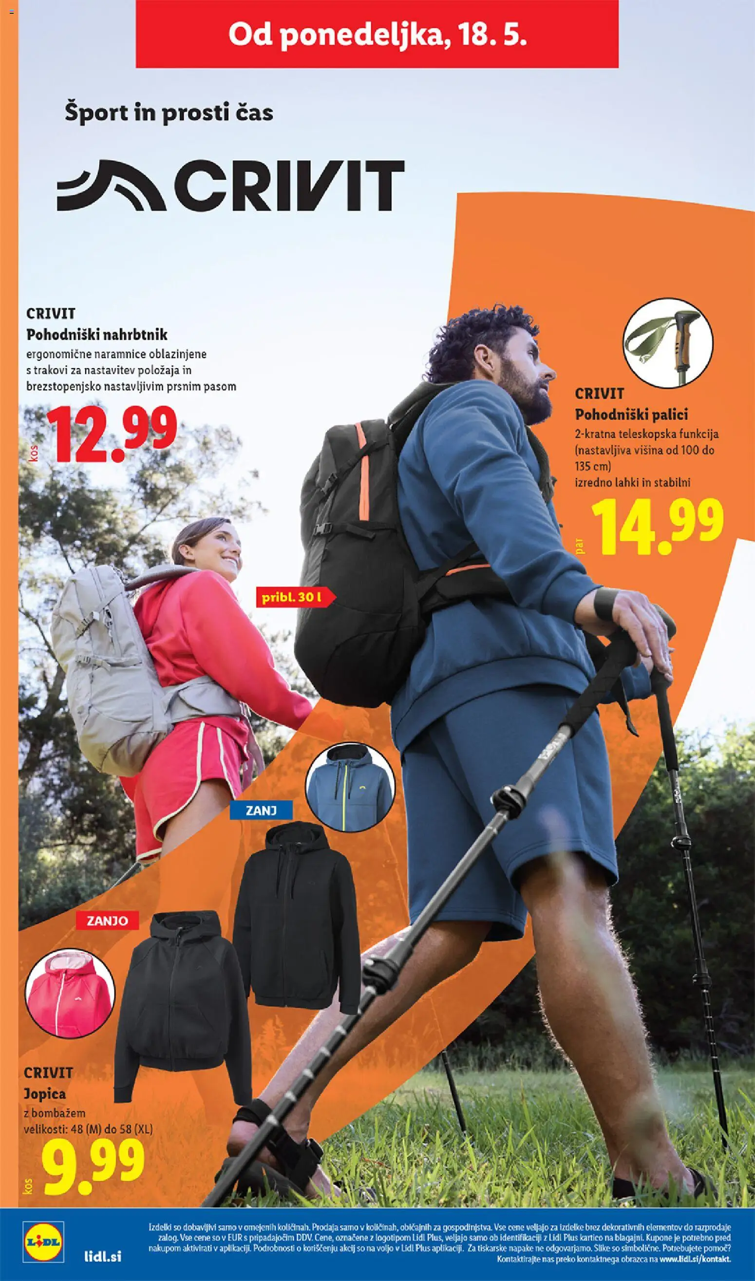 Novi Lidl katalog ponudbe – veljaven od 14.05.2026 | Stran: 60 | Izdelki: Jopica, Nahrbtnik