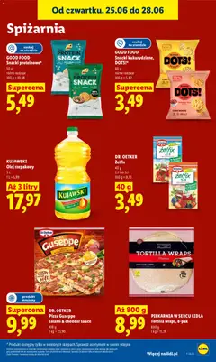 Pogląd oferty "DR. OETKER Pizza Guseppe salami & cheddar sauce, 418 g" - ważna od 25.06.2026 | Strona: 85