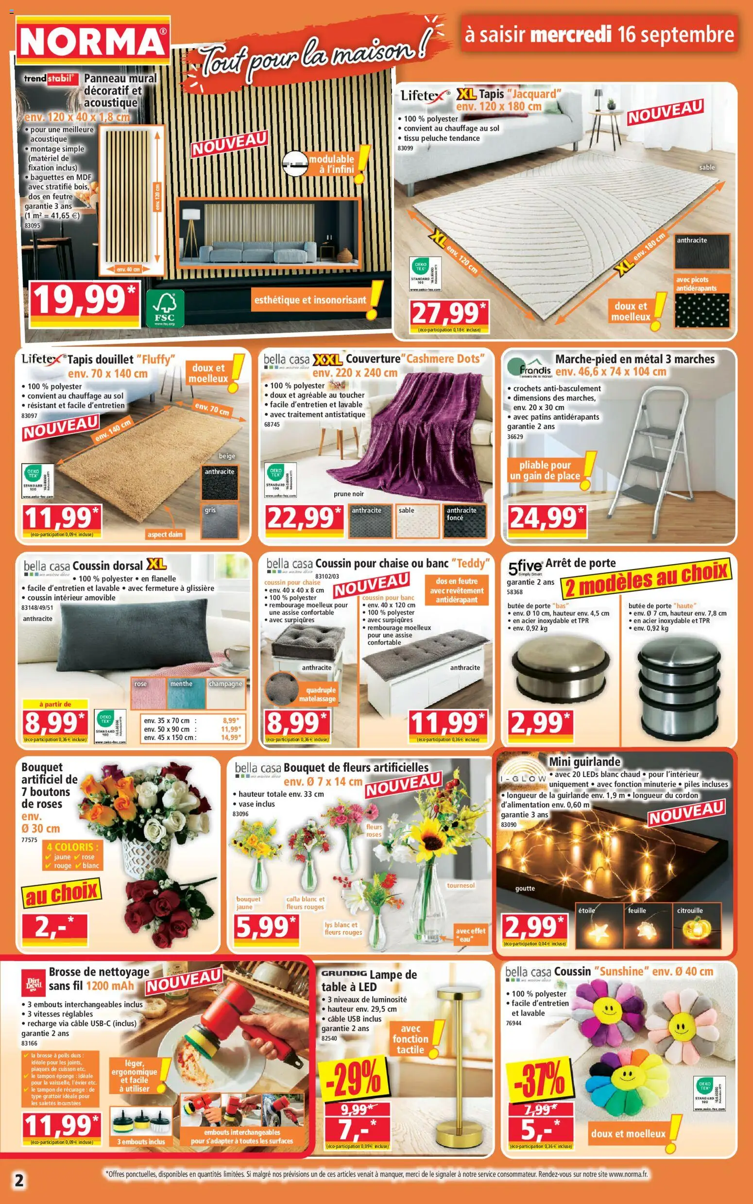 {H1} | Page: 2 | Produits: Prune, Banc, Lampe, Sable