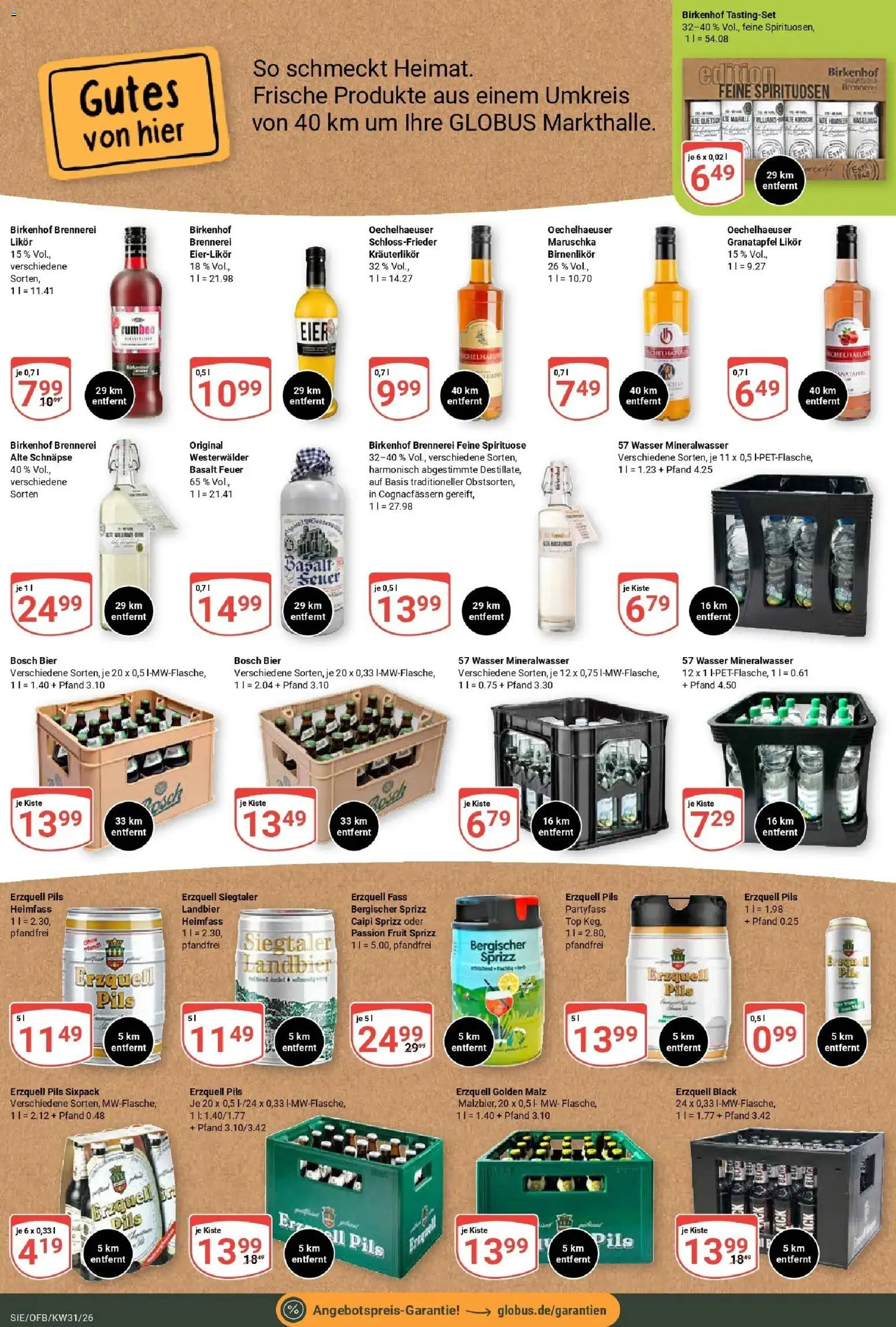 Globus Prospekt Siegen – gültig ab 27.07.2026 | Seite: 17 | Produkte: Top, Granatapfel, Mineralwasser, Wasser