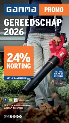 GAMMA - Gereedschapspecial - Voorbeeld van een folder van GAMMA, geldig van 07/10/2026