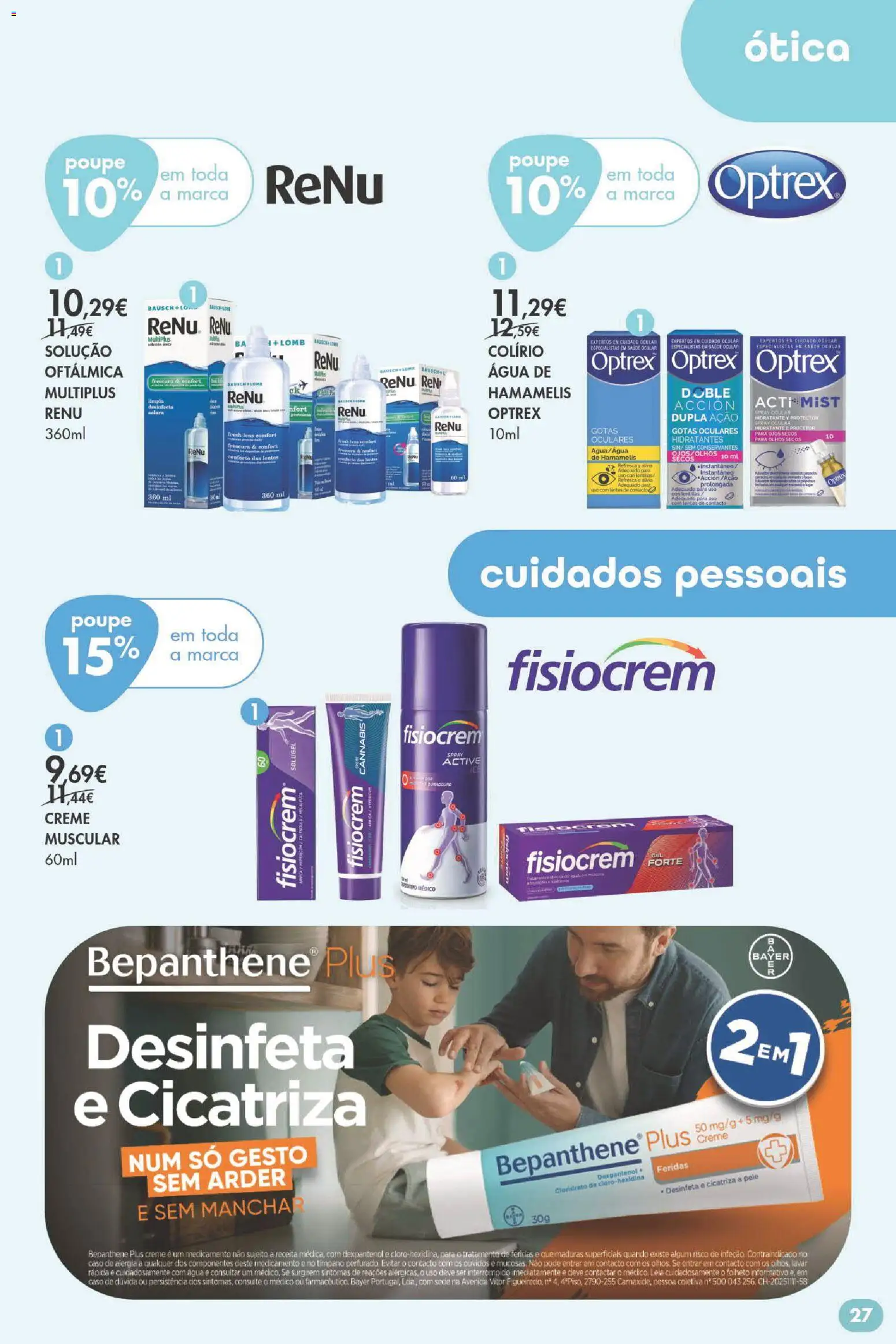 Pingo Doce Bem Estar Verão Lojas │ válido de 02/07/2026 | Página: 27 | Produtos: Agua, Creme
