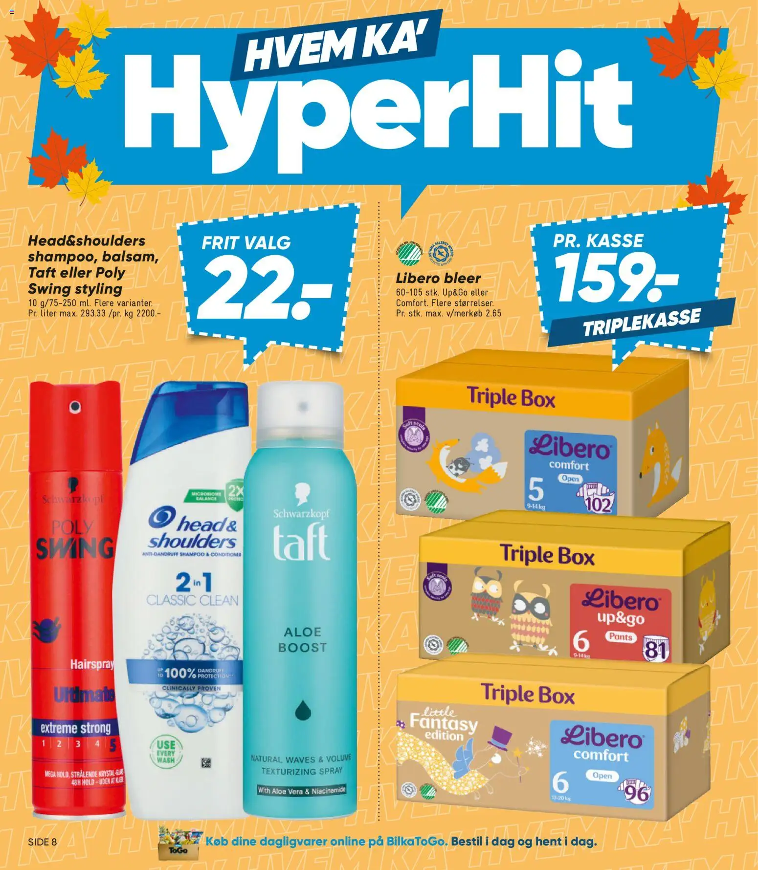 Bilka tilbudsavis – gyldig fra 11/09/2026 | Side: 8 | Produkter: Dagligvarer, Shampoo, Aloe Vera