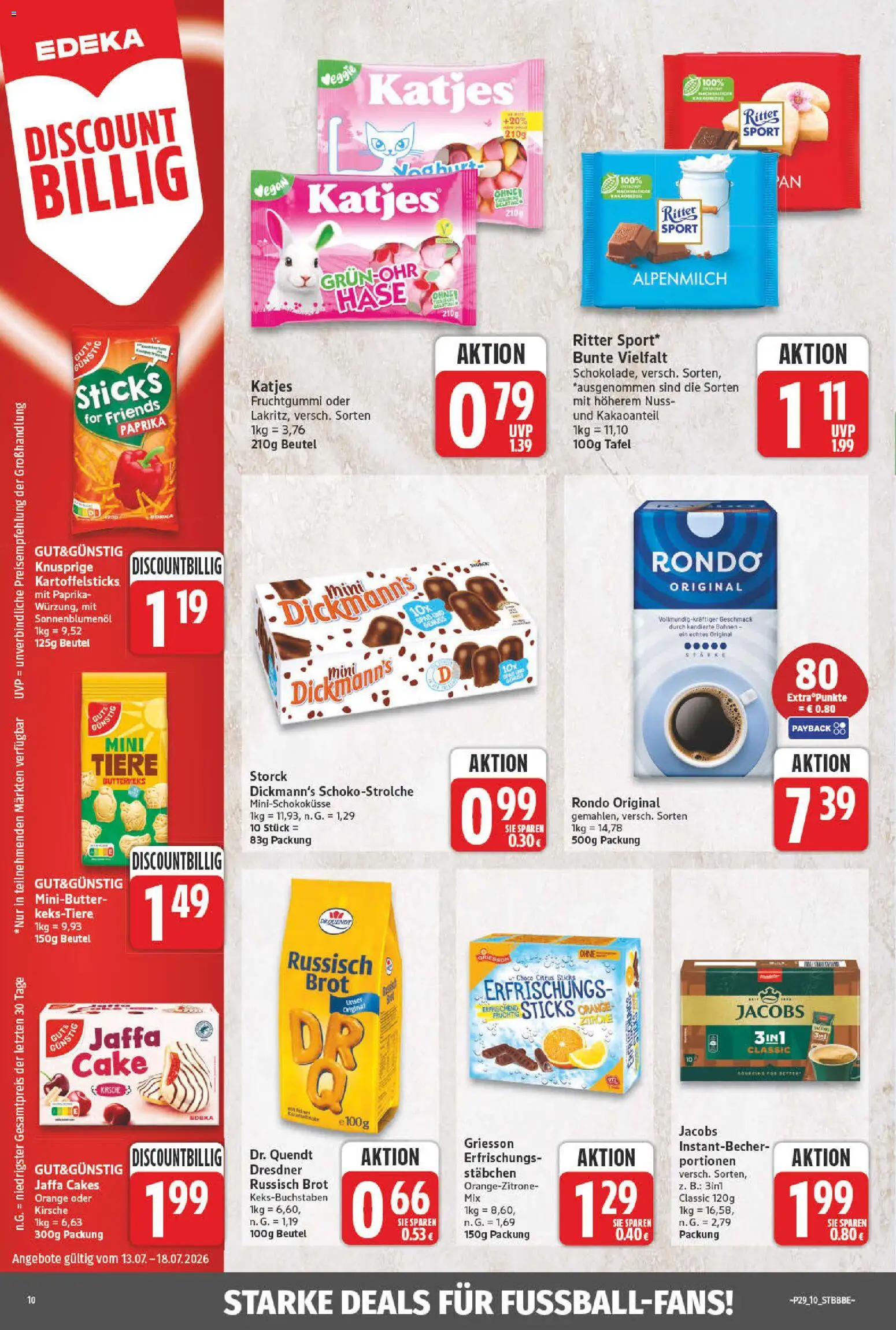NP Discount Prospekt – gültig ab 13.07.2026 | Seite: 12 | Produkte: Sonnenblumenol, Katjes, Paprika, Brot