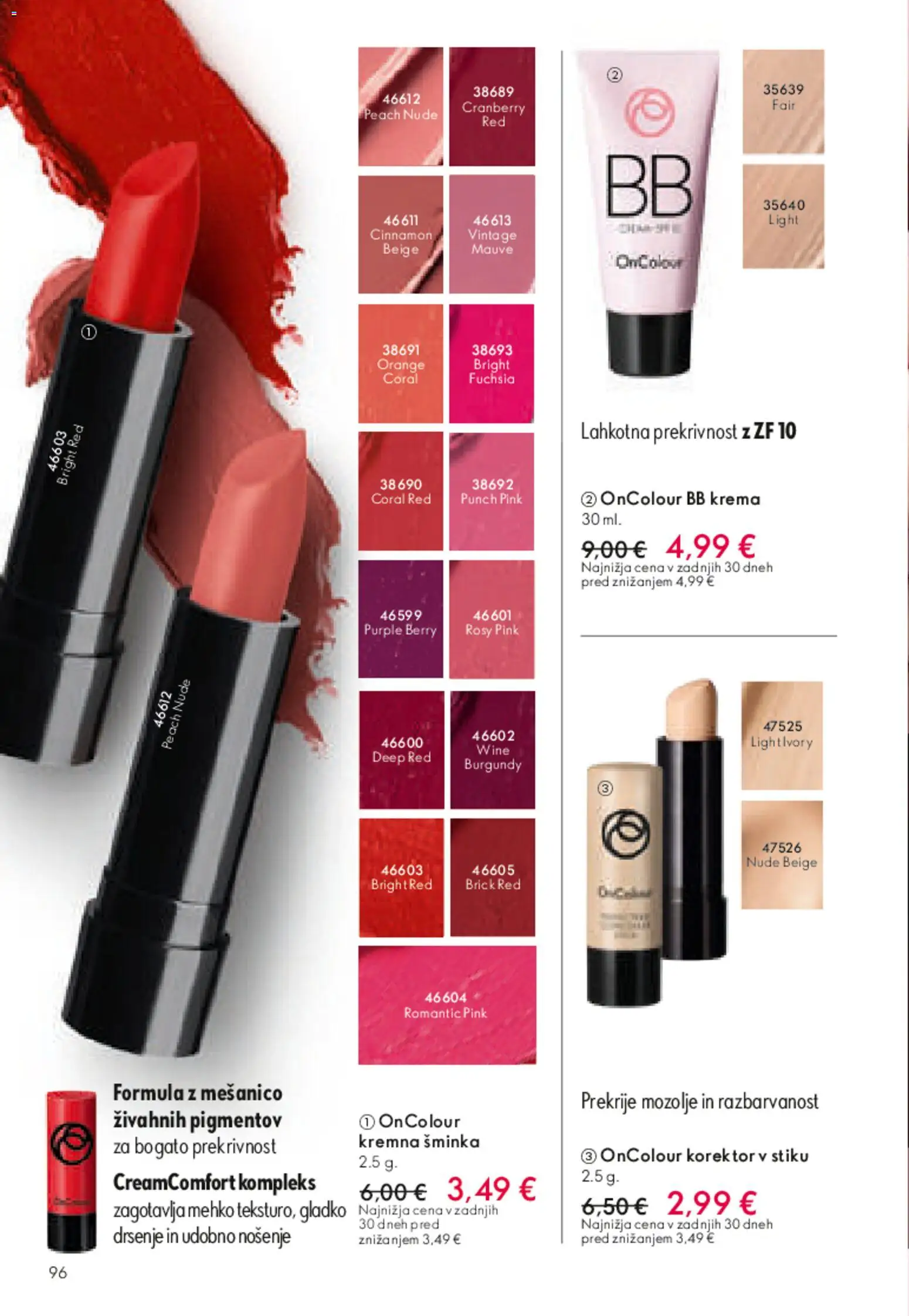 Novi Oriflame katalog ponudbe – veljaven od 13.05.2026 | Stran: 95 | Izdelki: Korektor, Bb krema, Krema
