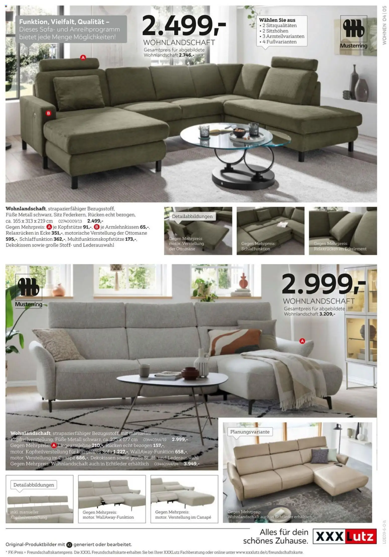 XXXLutz Musterring Spezial – gültig ab 05.09.2026 | Seite: 5 | Produkte: Wohnlandschaft, Sofa