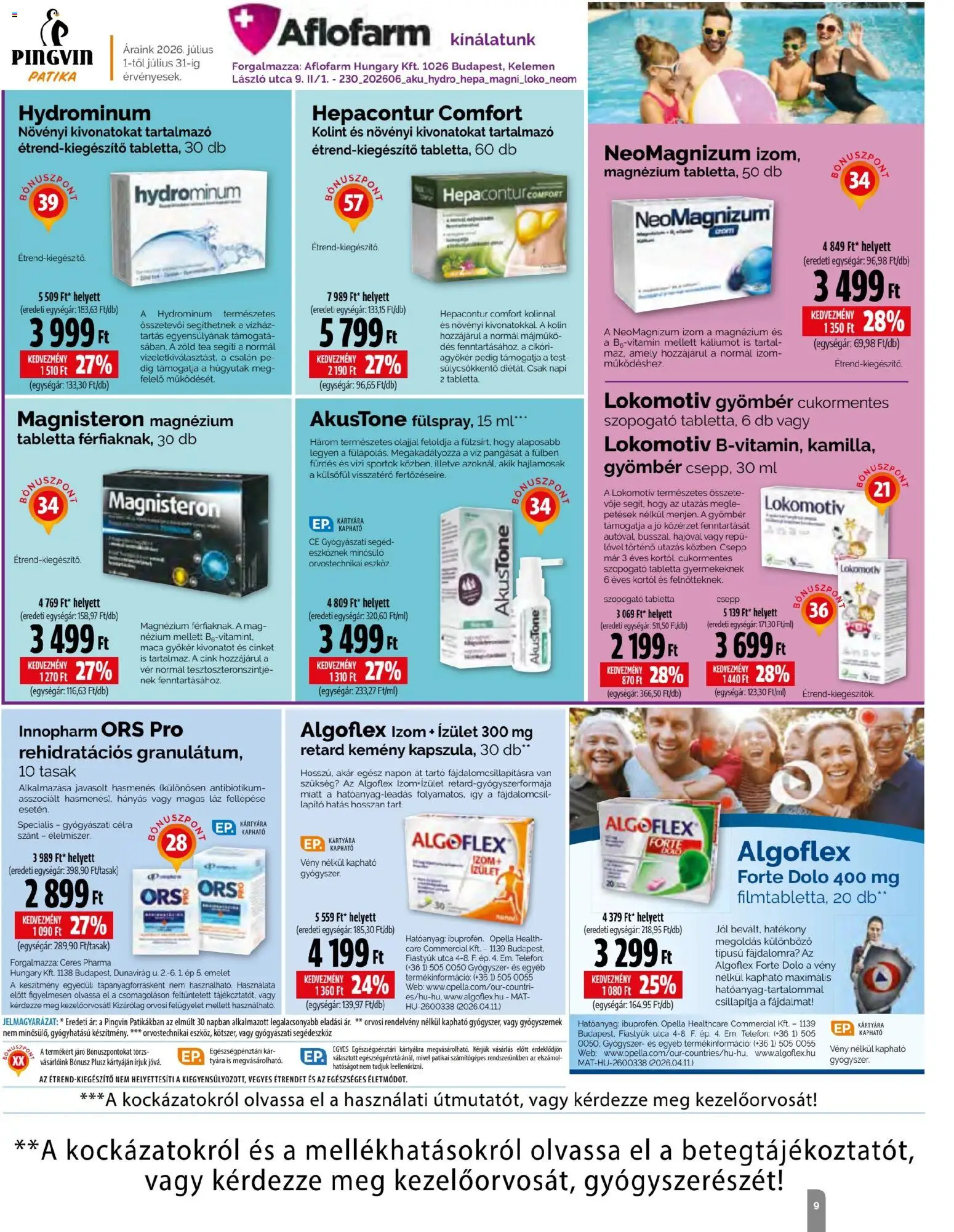 Pingvin Patika akciós ujság - amely érvényes a következő dátumtól: 2026.07.01. | Oldal: 9 | Termékek: Telefon, Gyömbér, Zöld tea, Tea
