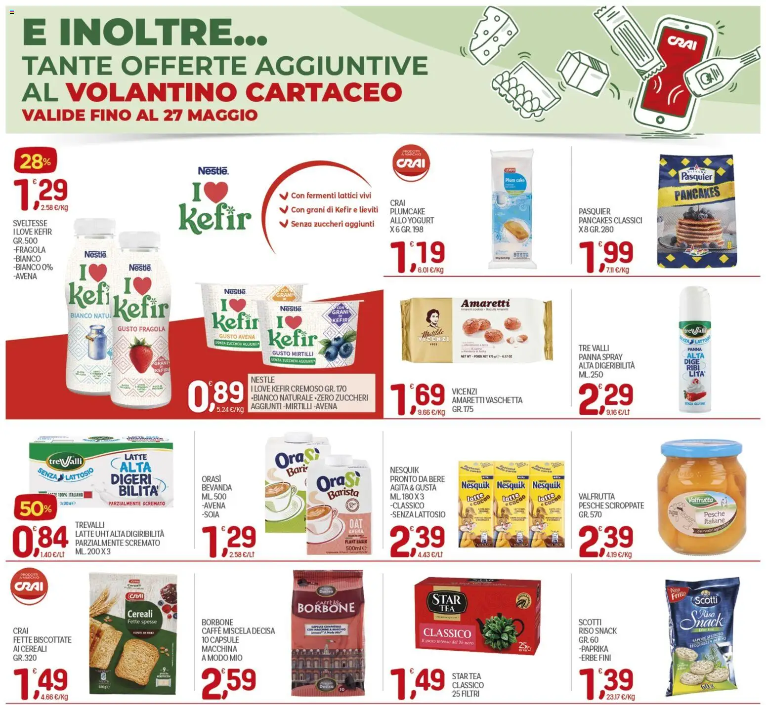 Volantino CRAI del 14.05.2026 | Pagina: 21 | Prodotti: Tè, Cereali, Latte senza lattosio, Plumcake