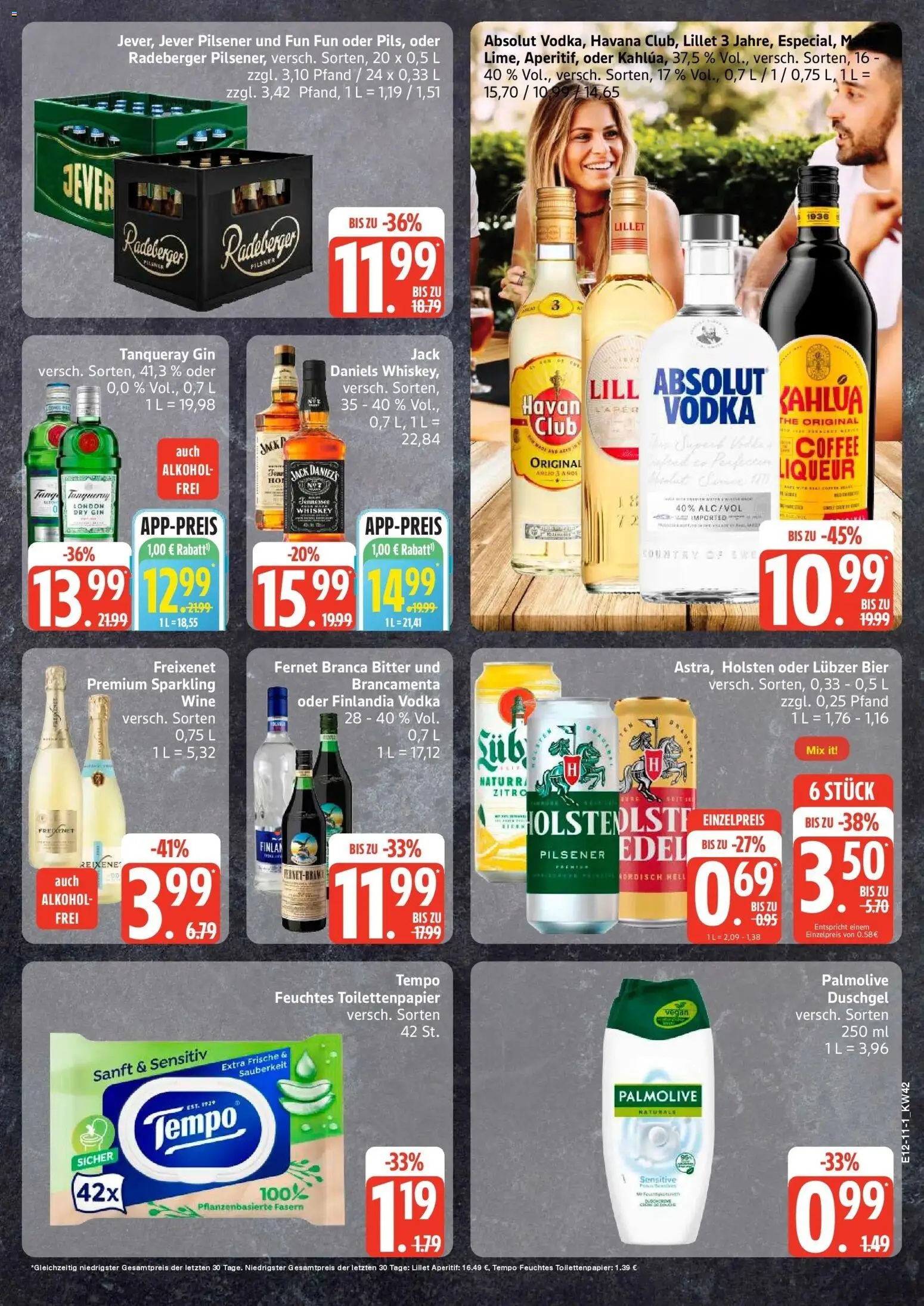 Edeka Prospekt Ammersbek (ab 12.10.2026) » Angebote Online | Seite: 11 | Produkte: Freixenet, Tempo, Gin, Toilettenpapier
