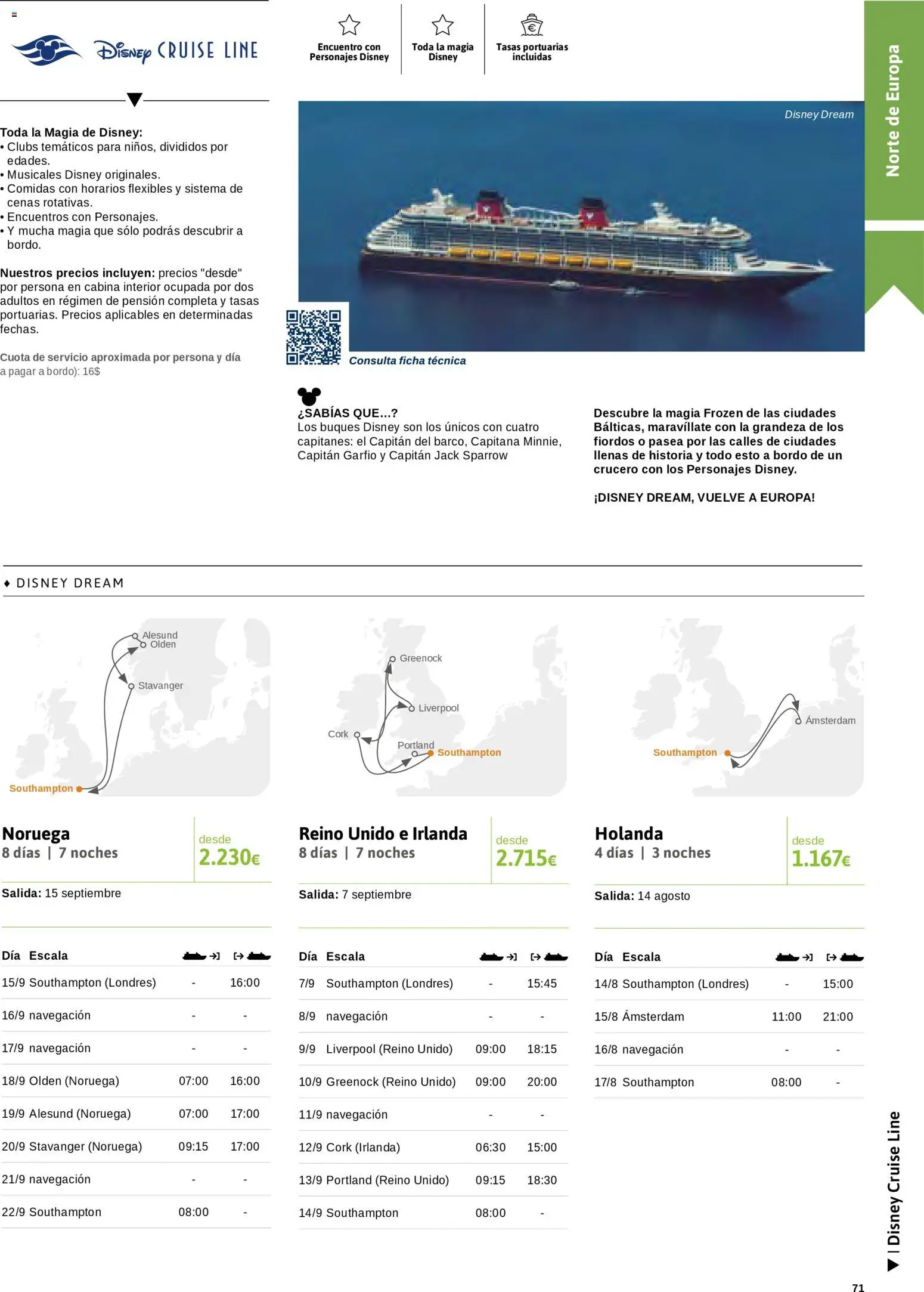 Viajes El Corte Inglés Cruceros marítimos │ válido desde el 01/01/2026 | Página: 72 | Productos: Navegación