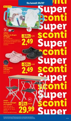 Anteprima del volantino Lidl volantino valido a partire dal 16/07/2026 | Pagina: 33 | Prodotti: Acqua, Sgabello, Tavolo