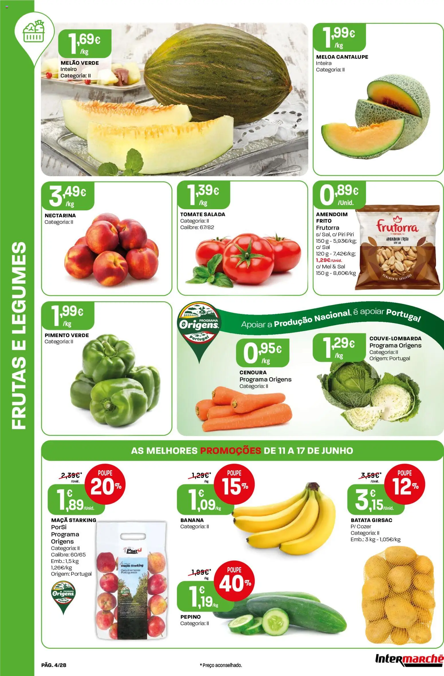 Intermarché Folheto Contact │ válido de 11.06.2026 | Página: 4 | Produtos: Sal, Maça, Tomate, Salada