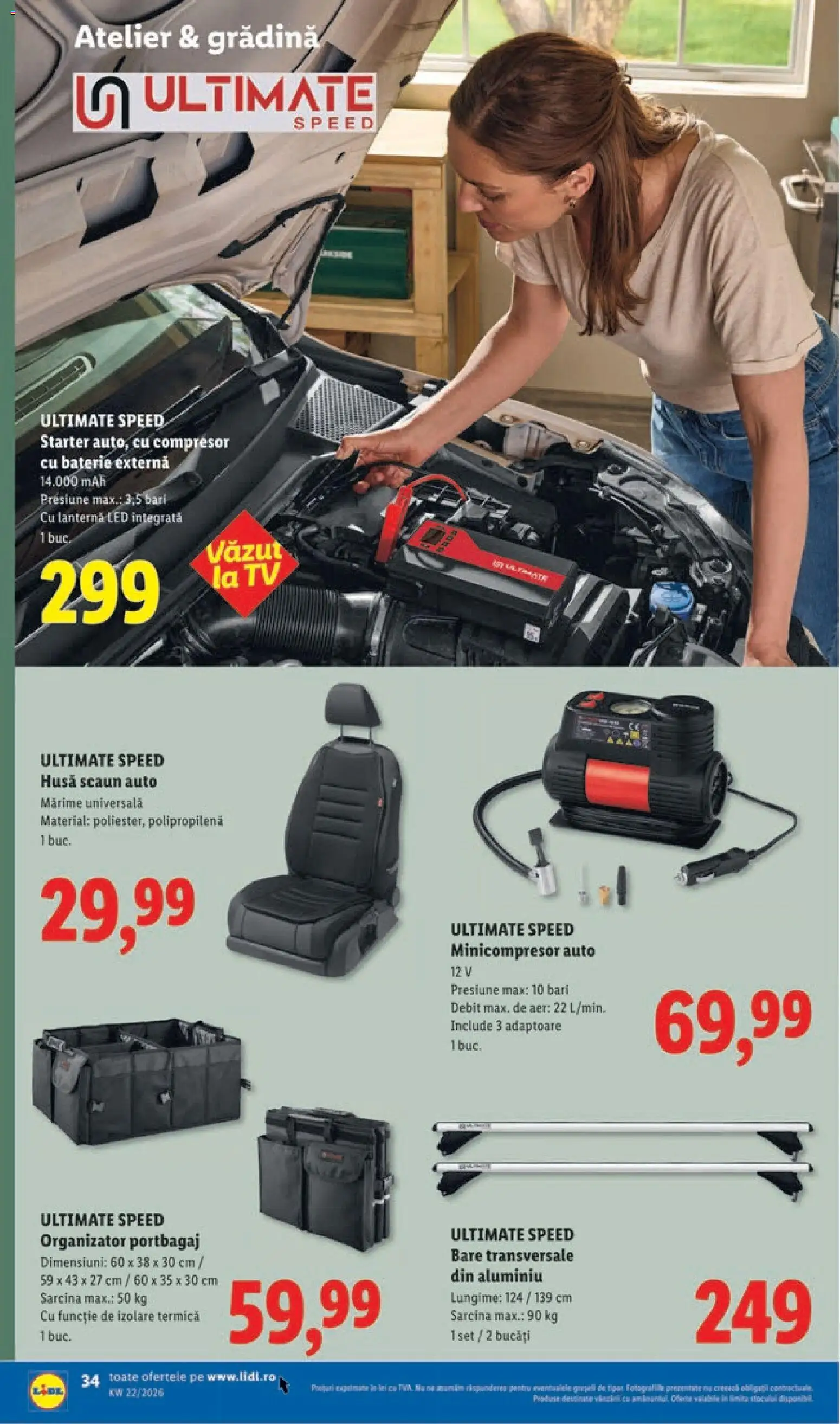 Noul catalog Lidl – valabil de la 25.05.2026 | Pagină: 34 | Produse: Scaun, Babak, Baterie