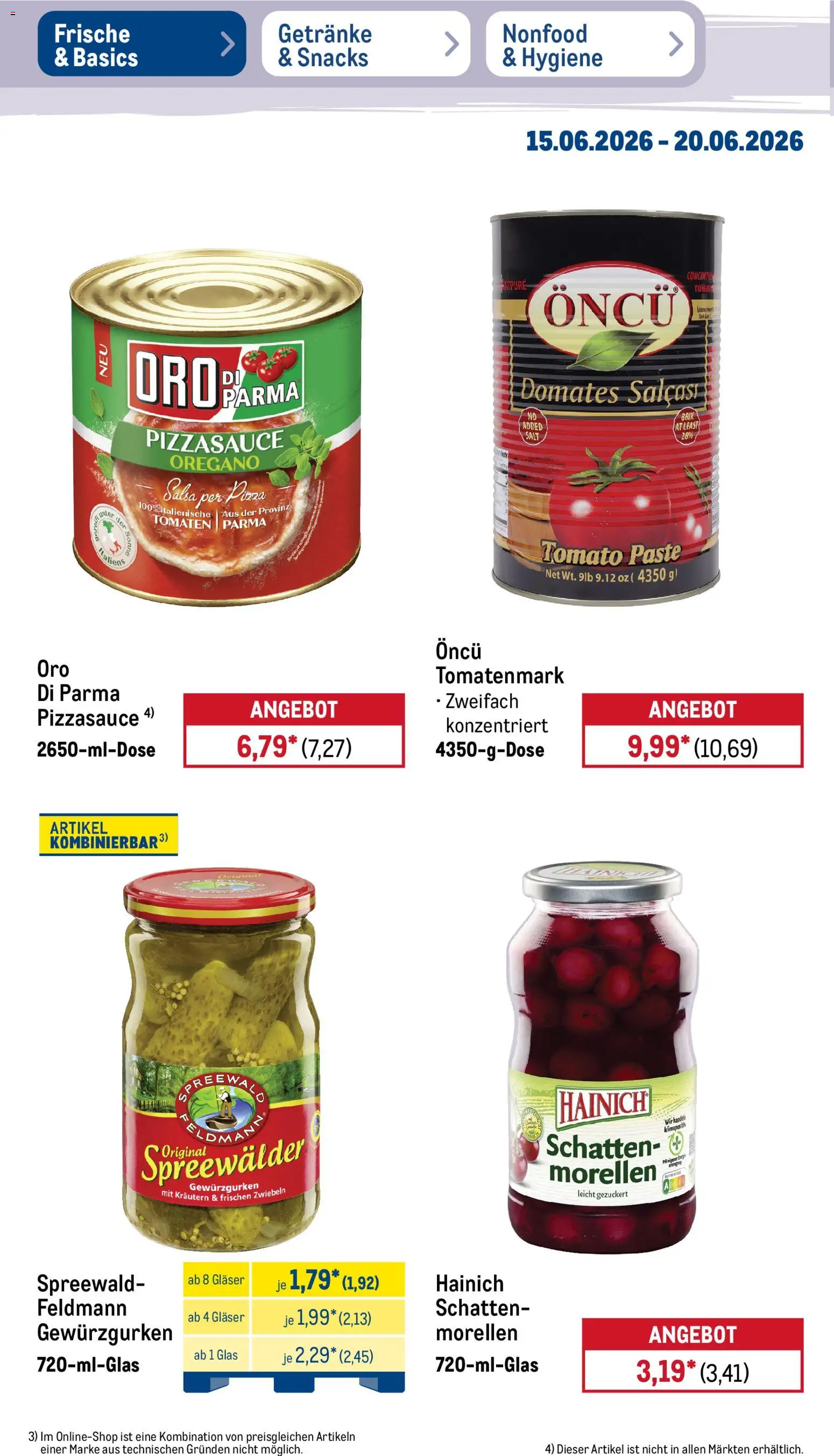 Metro Prospekt – gültig ab 15.06.2026 | Seite: 22 | Produkte: Tomaten, Zwiebeln, Pizza