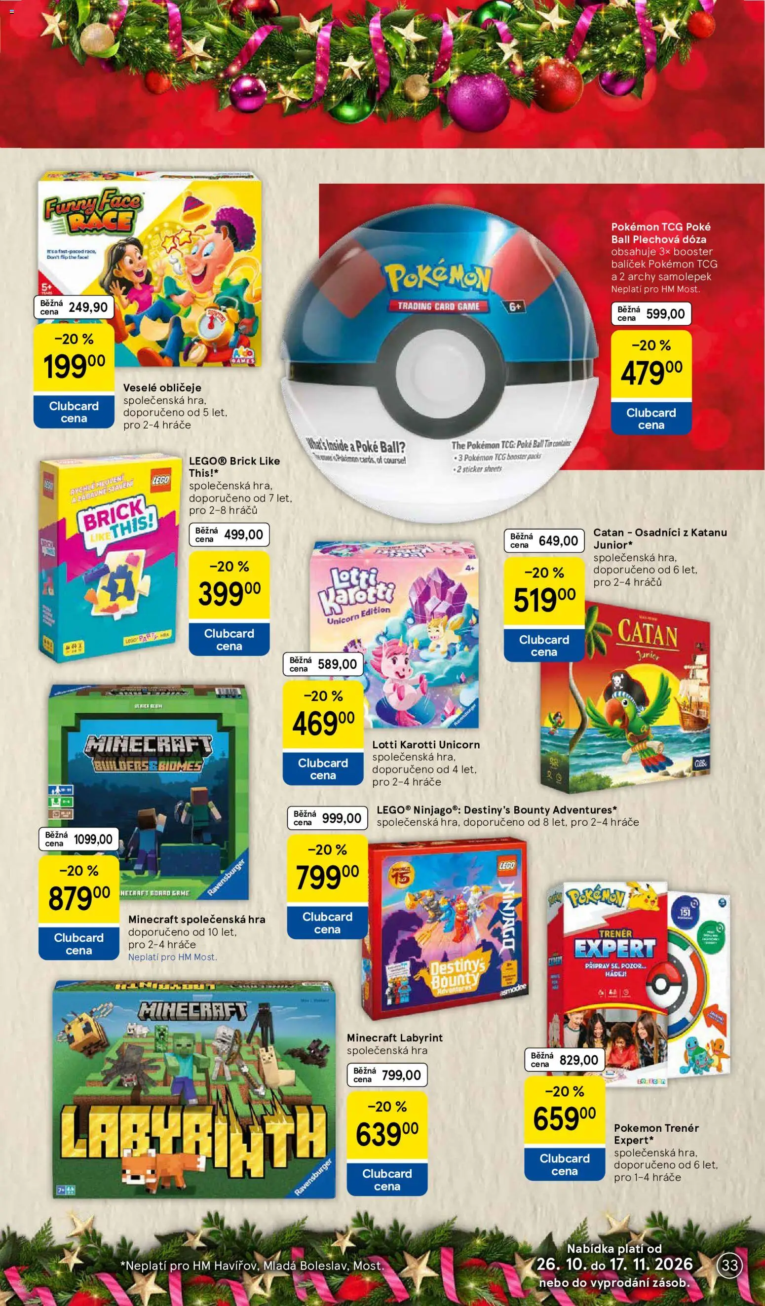 Tesco leták - Vánoční katalog hraček od 26.10.2026 | Strana: 33