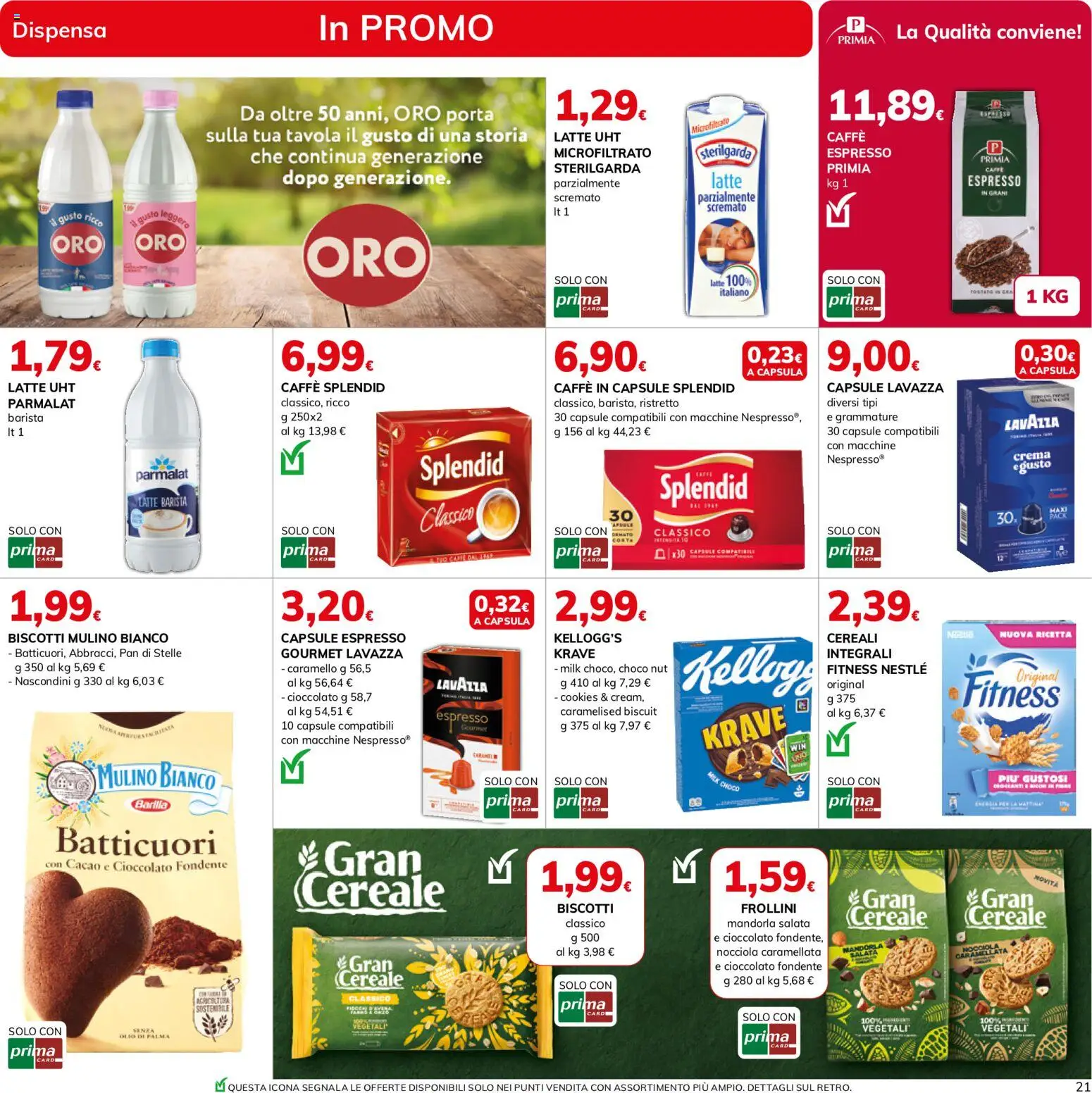 Volantino Basko del 13/10/2026 | Pagina: 21 | Prodotti: Porta, Cereali, Biscotti, Lavazza