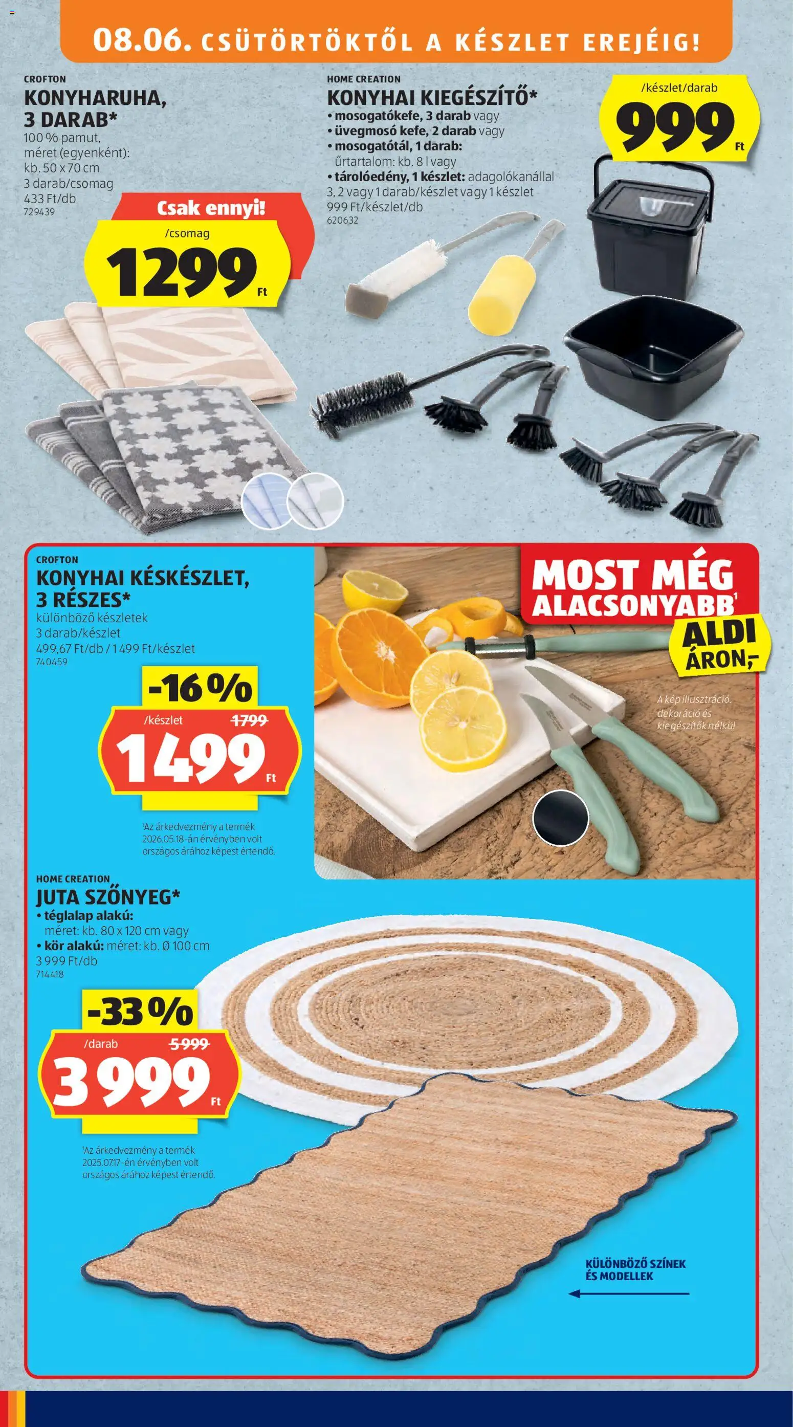 Aldi akciós ujság - amely érvényes a következő dátumtól: 2026.08.06. | Oldal: 34 | Termékek: Dekoráció