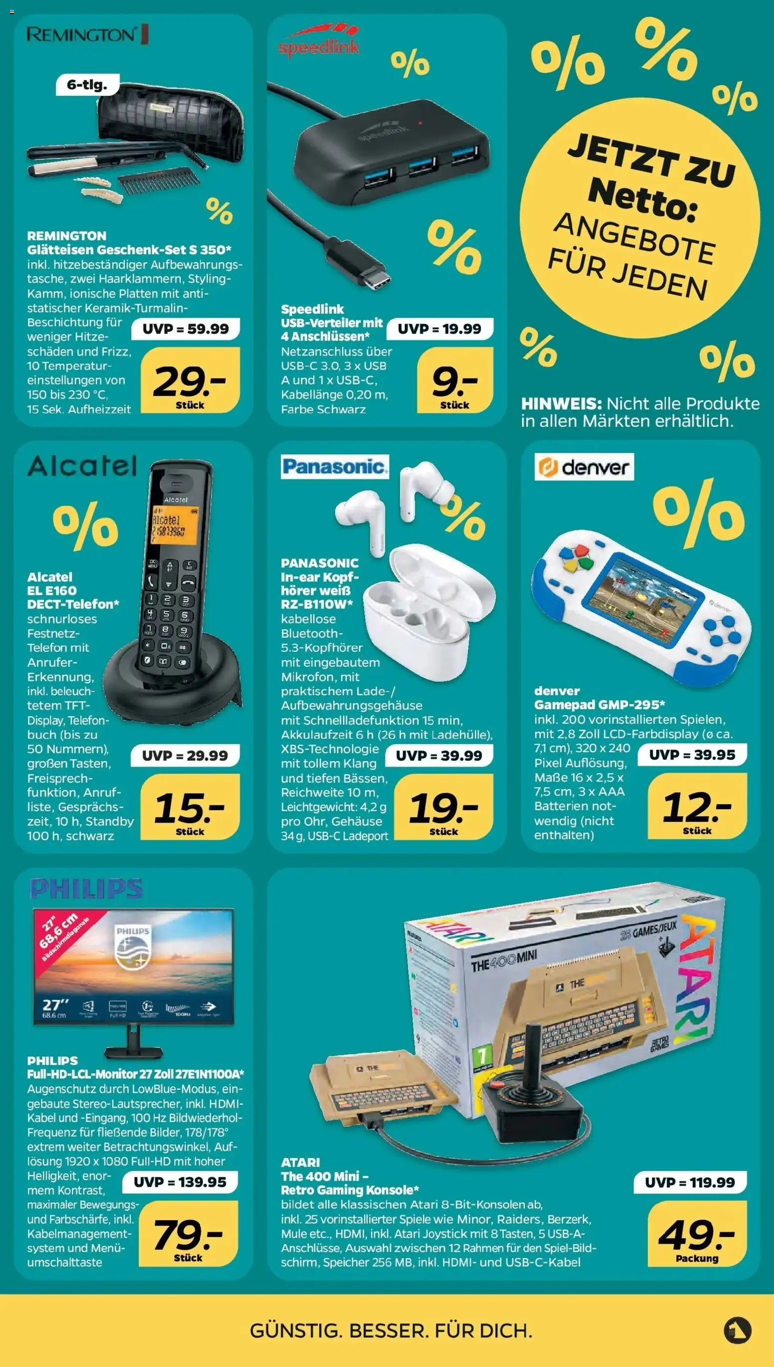 Netto Aktueller Prospekt – gültig ab 30.08.2026 | Seite: 37 | Produkte: Philips, Panasonic, Batterien, Telefon