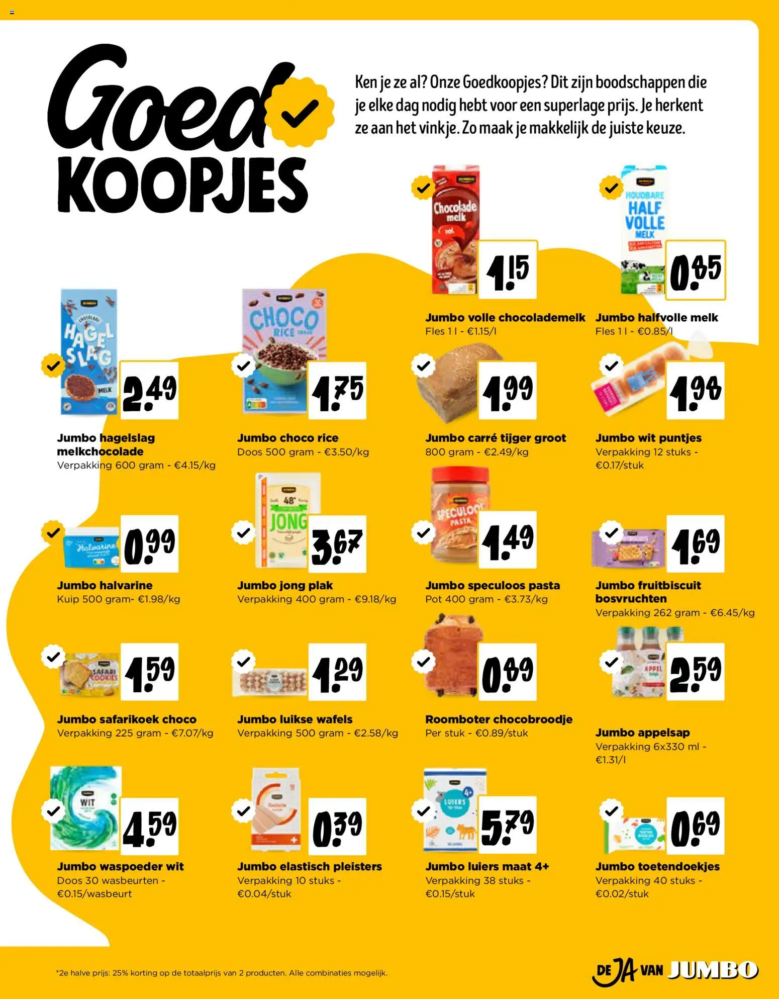 {H1} | Pagina: 15 | Producten: Pasta, Volle melk, Wafels, Appelsap