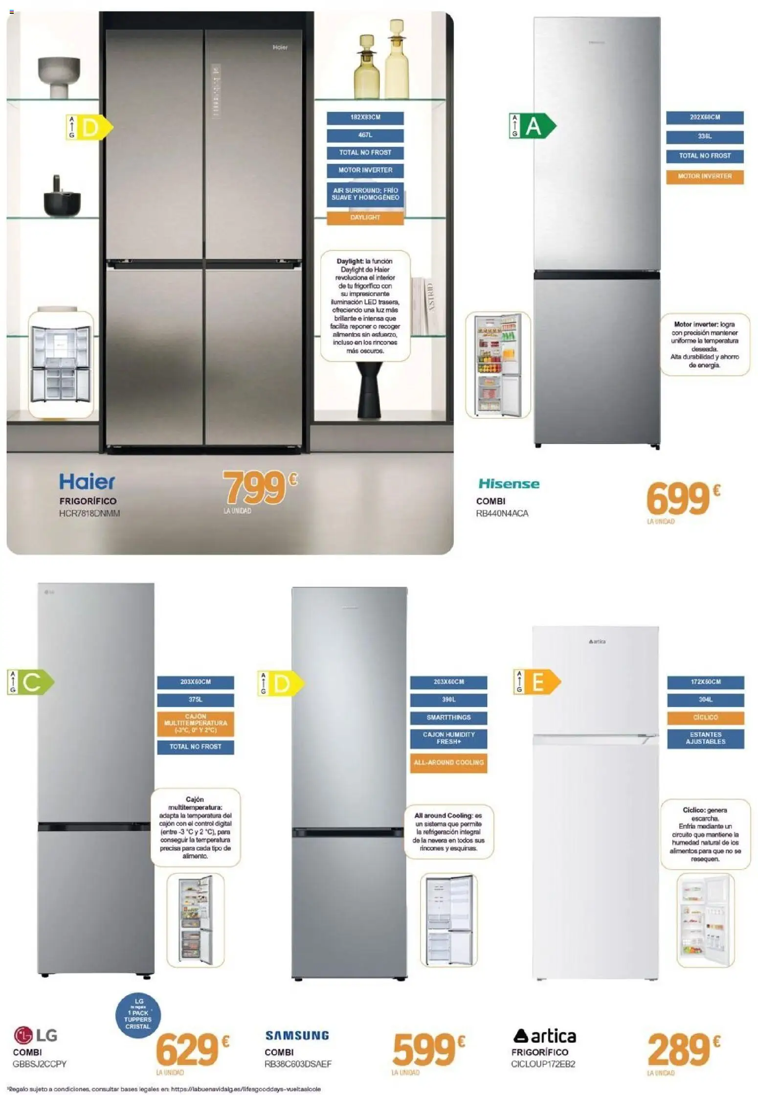 E.Leclerc Valdemoro │ válido desde el 01/09/2026 | Página: 2 | Productos: Combi, Nevera, Iluminación, Alimentos