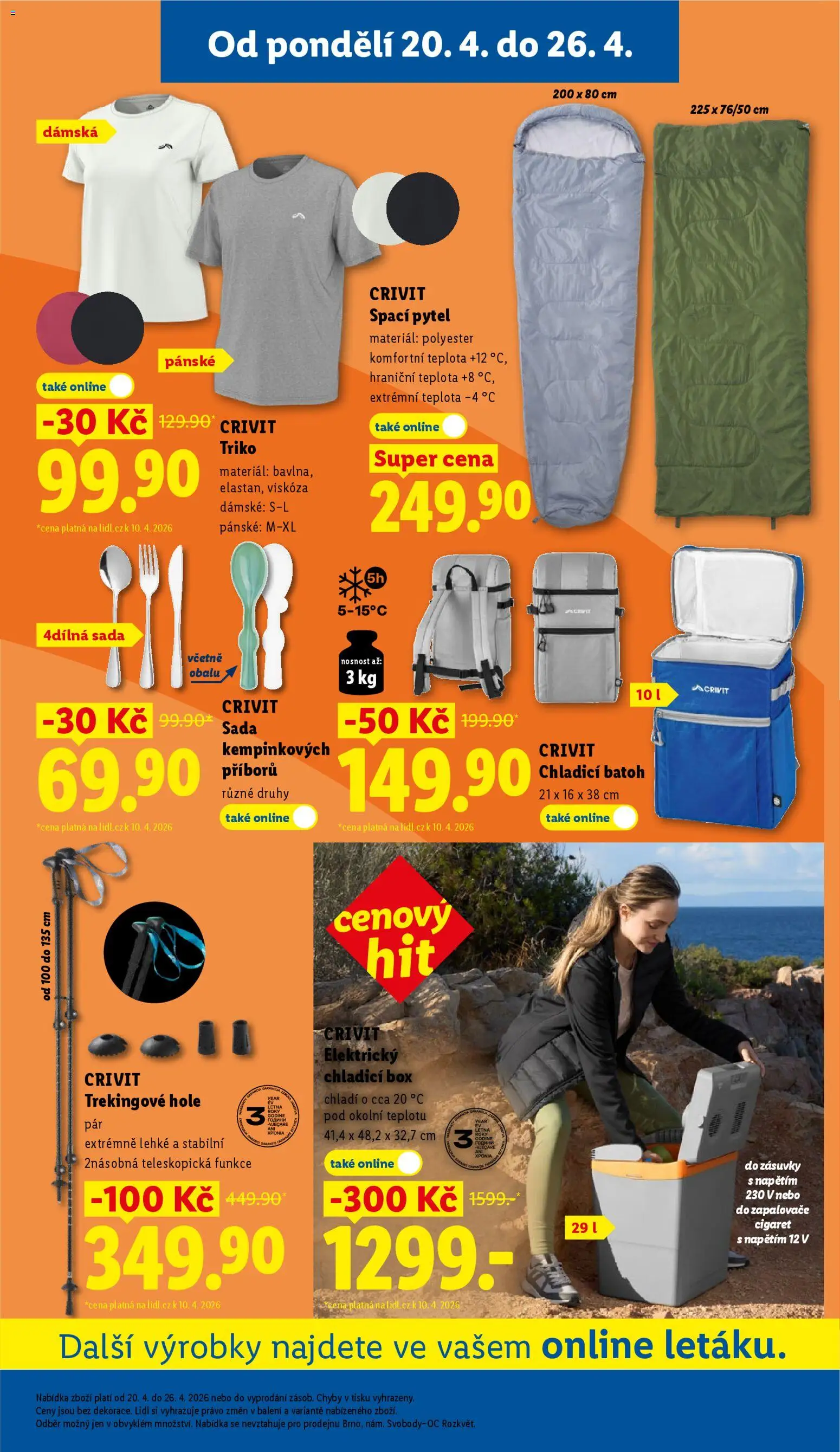 Lidl leták od 20.04.2026 | Strana: 31 | Produkty: Box, Batoh, Chladicí box, Spací pytel