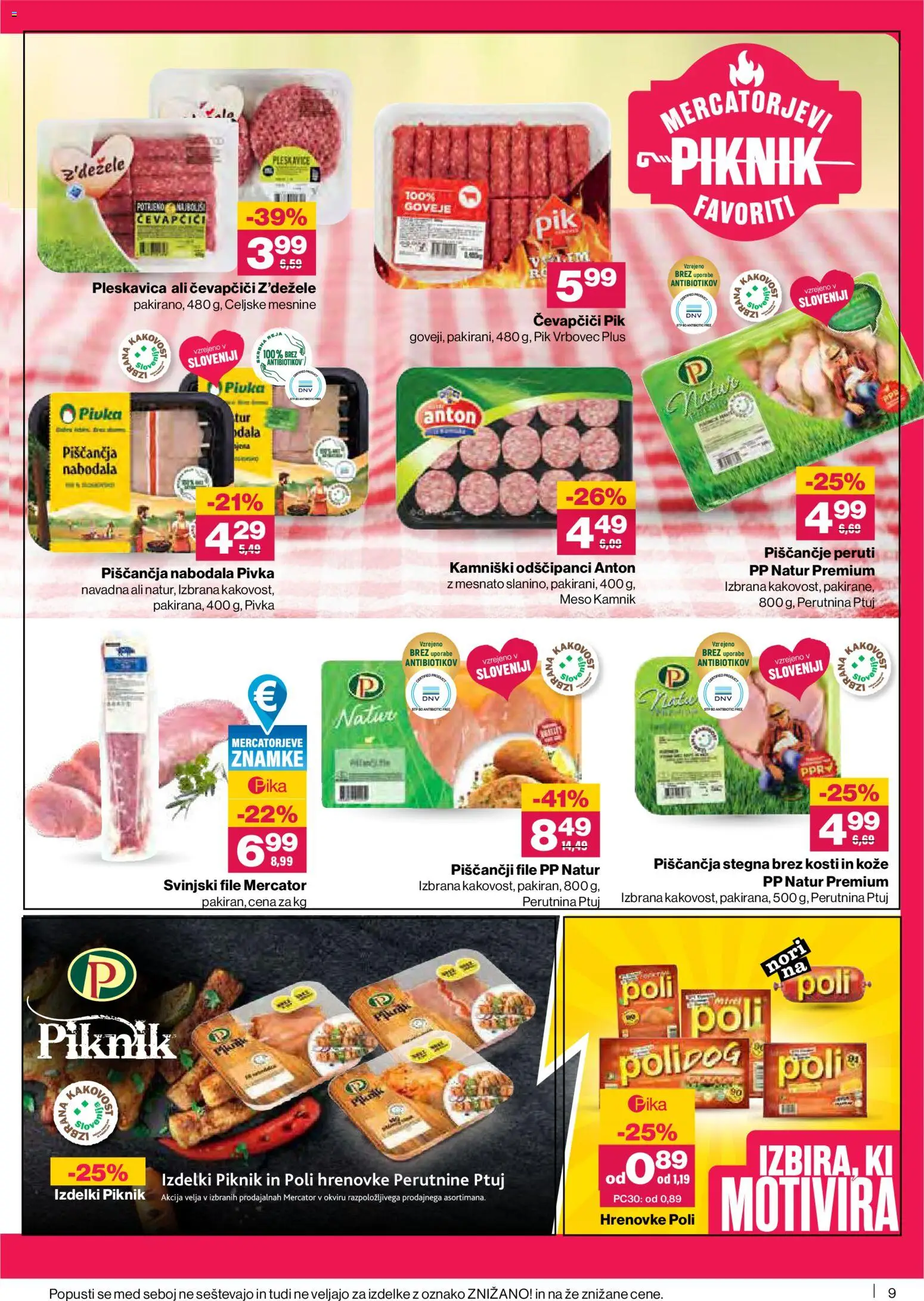 Novi Mercator katalog ponudbe – veljaven od 02.07.2026 | Stran: 9