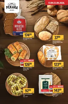 Maxi katalog - pregled Maxi kataloga - važi od 17.09.2026 | Strana: 9 | Proizvode: Spanać, Pekara, Pita, Hleb