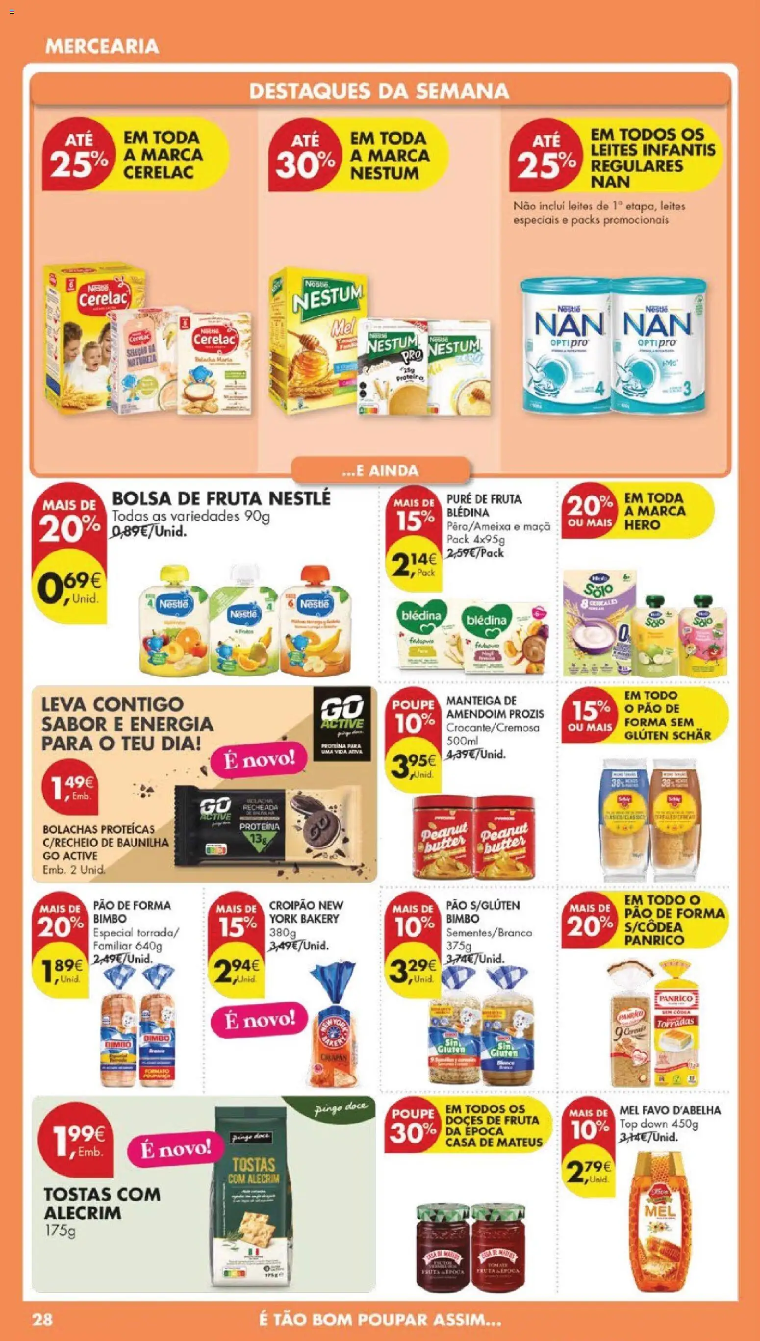 Pingo Doce folheto │ válido de 14.04.2026 | Página: 30 | Produtos: Manteiga de amendoim, Bolachas, Pão, Maça