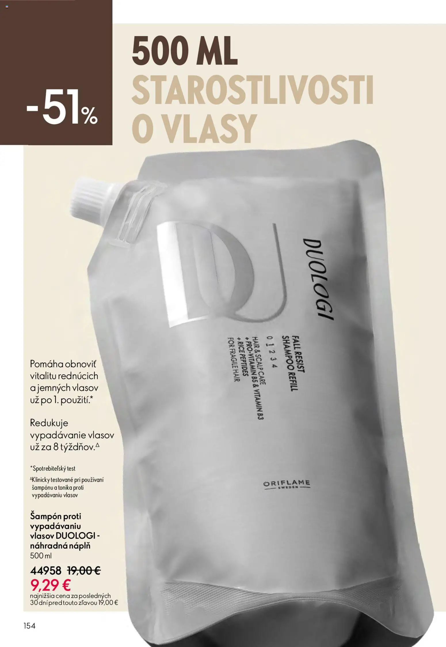 Nové Oriflame akcie – leták je platný od 27.05.2026 | Strana: 154 | Produkty: Šampón