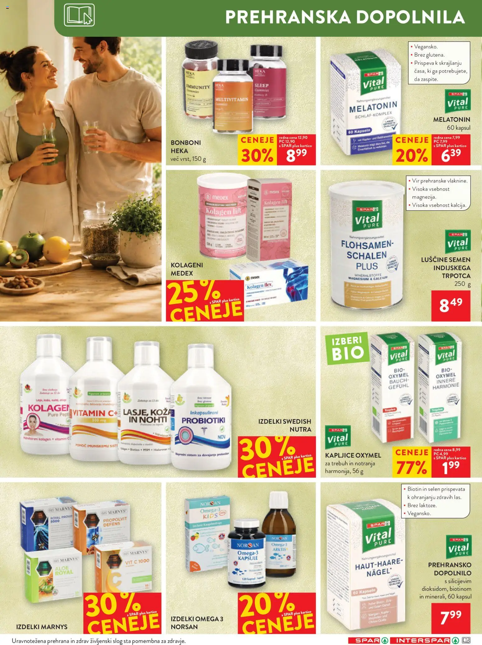 Novi Spar katalog ponudbe – veljaven od 05.08.2026 | Stran: 34 | Izdelki: Prehranska dopolnila, Bonboni