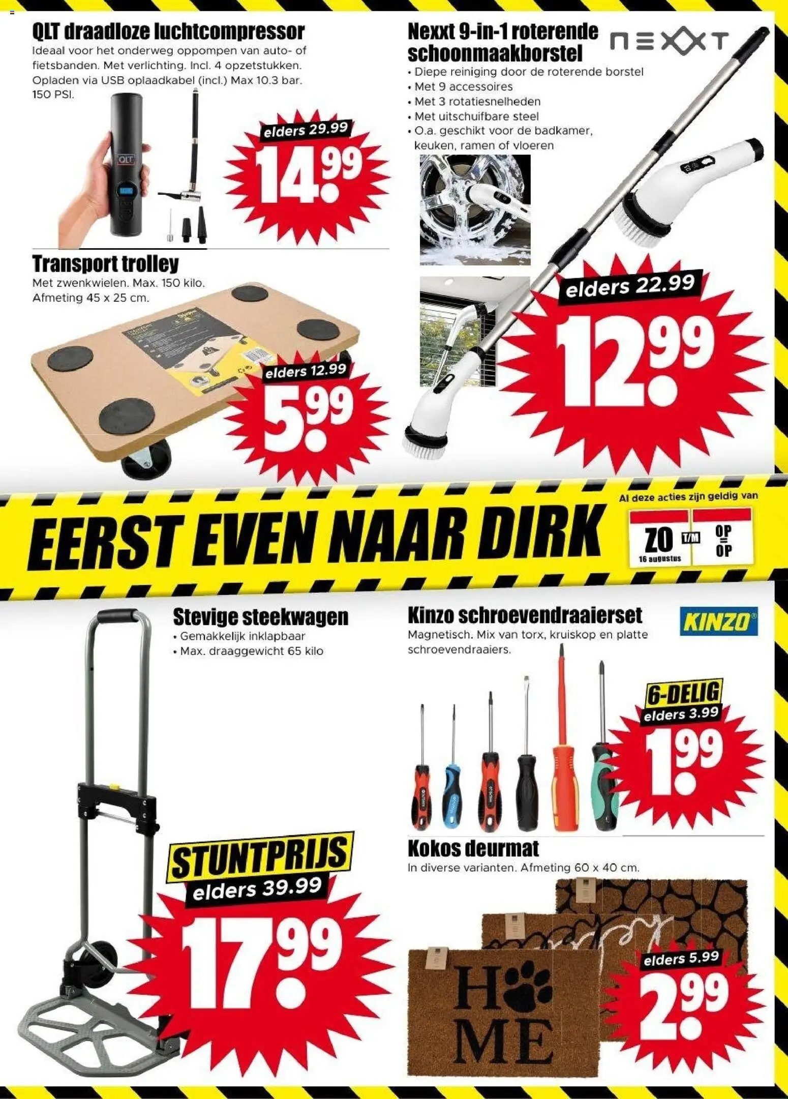 {H1} | Pagina: 27 | Producten: Trolley, Luchtcompressor, Deurmat, Vloeren