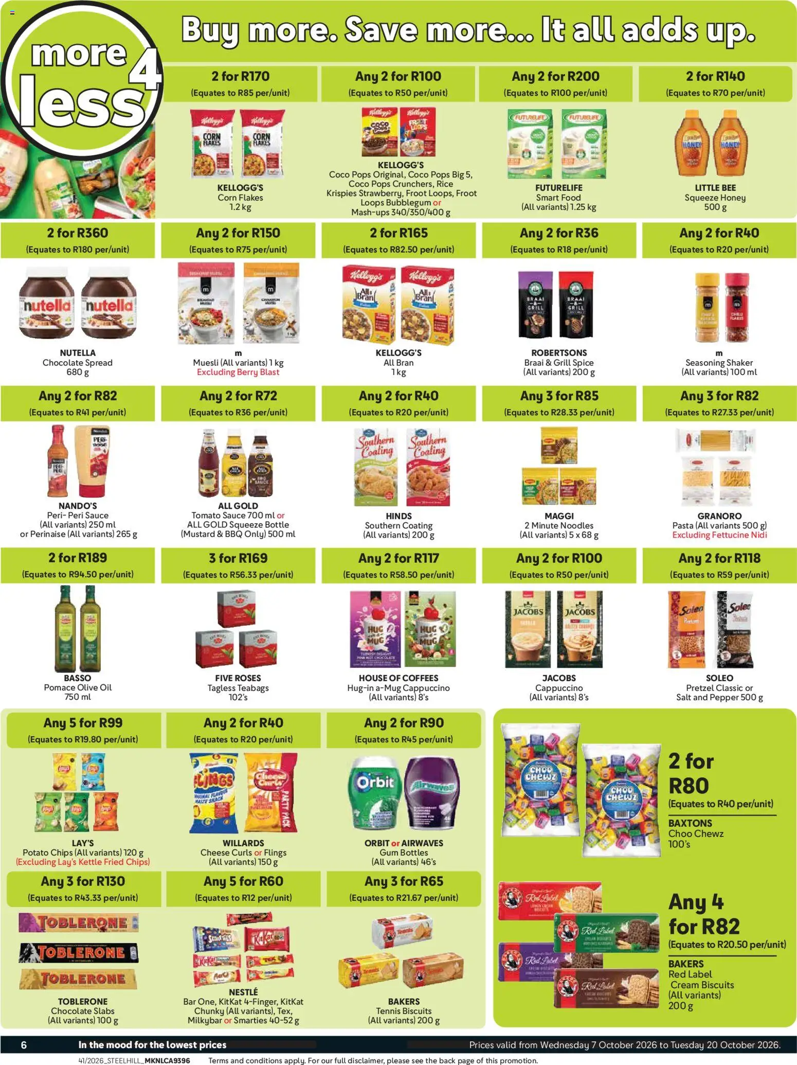 New Makro catalogue – valid from 07/10/2026 | Page: 6 | Products: Spread, Mustard, Tomato sauce, Flakes