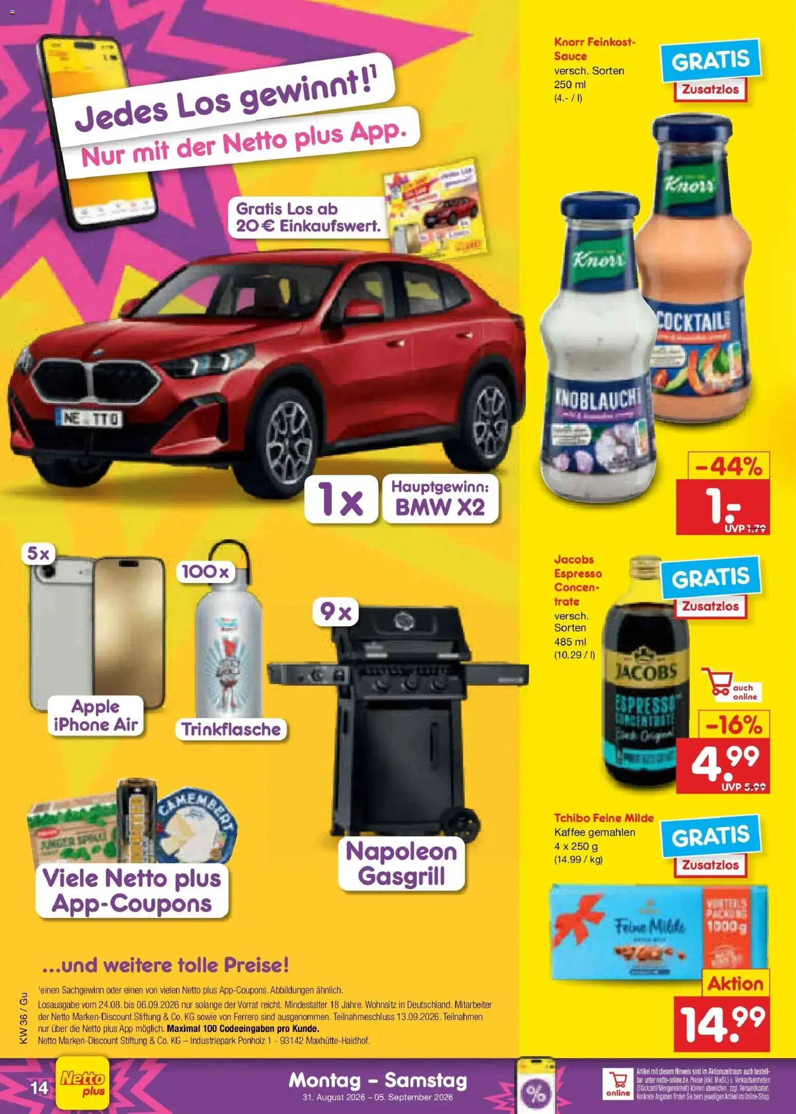 Netto Marken-Discount Prospekt Machern – gültig ab 31.08.2026 | Seite: 18 | Produkte: Knorr, Iphone, Apple, Knoblauch