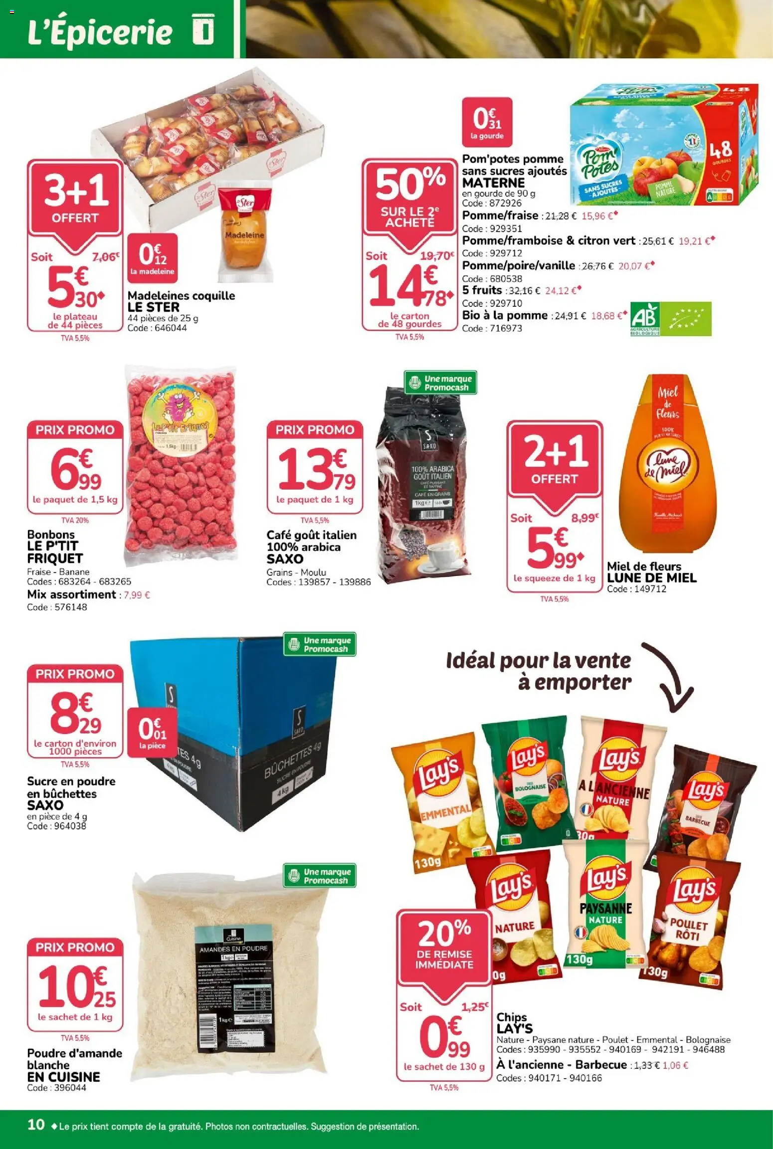 {H1} | Page: 10 | Produits: Citron vert, Miel de fleurs, Amandes en poudre, Miel