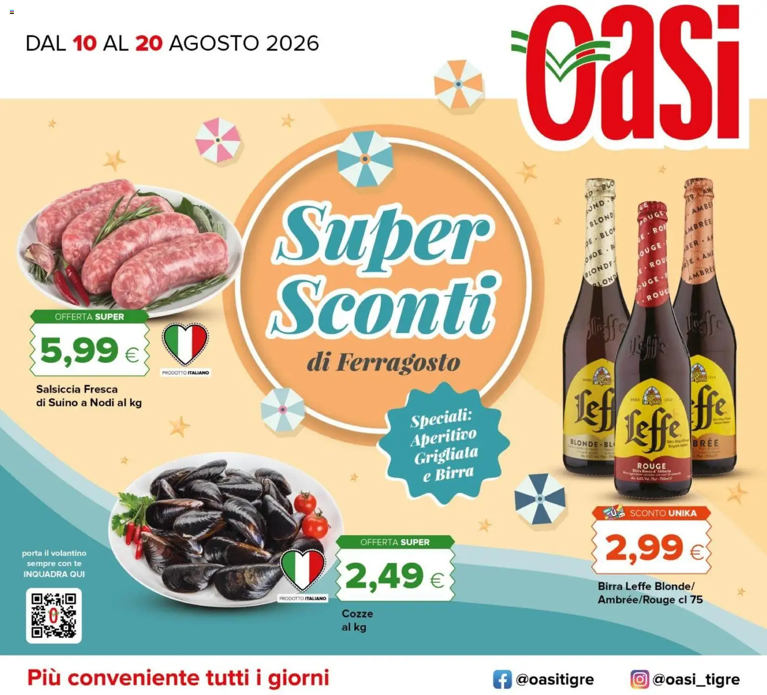 Volantino Oasi del 10/08/2026 | Pagina: 1
