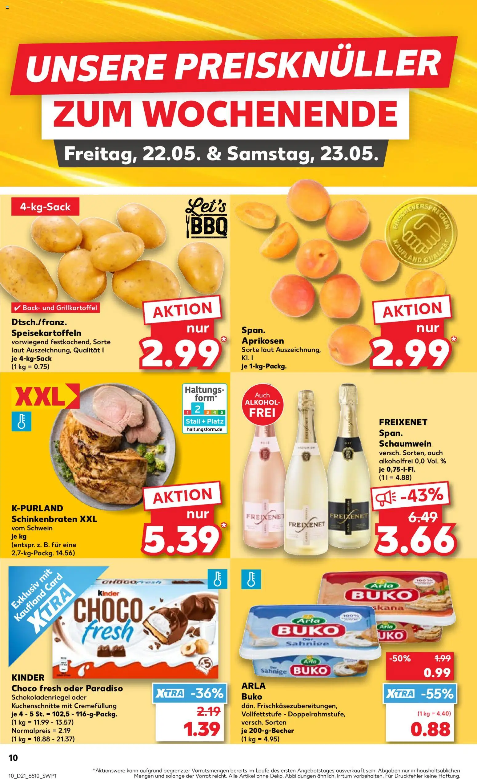 Kaufland Prospekt Köln	 – gültig ab 21.05.2026 | Seite: 10 | Produkte: Freixenet, Arla buko