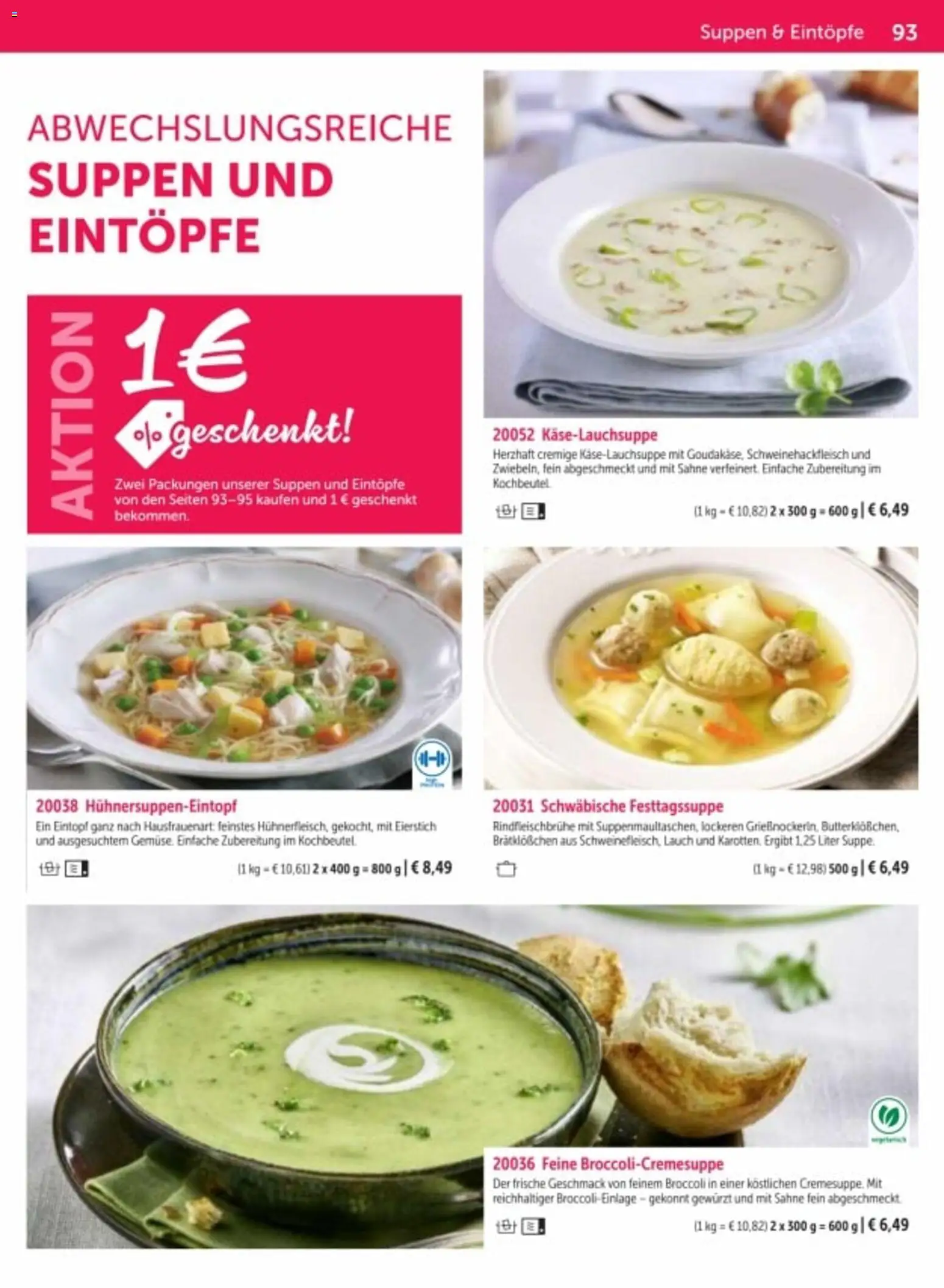 Bofrost Katalog – gültig ab 06.03.2026 | Seite: 93 | Produkte: Sahne, Lauch