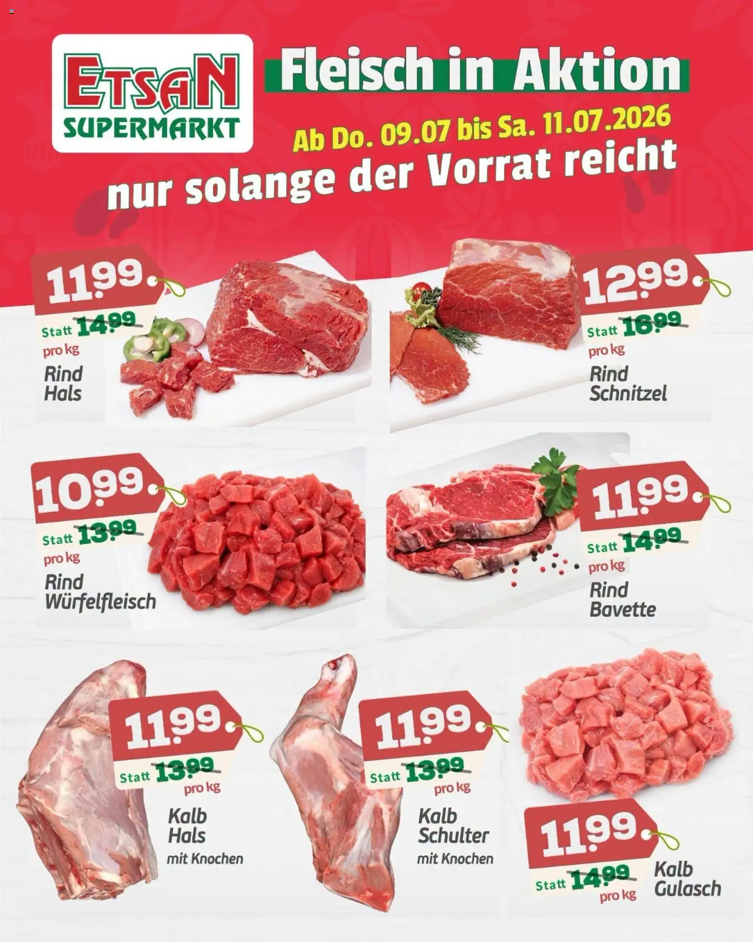 ETSAN Fleisch in Aktion gültig ab 09.07.2026 | Seite: 1