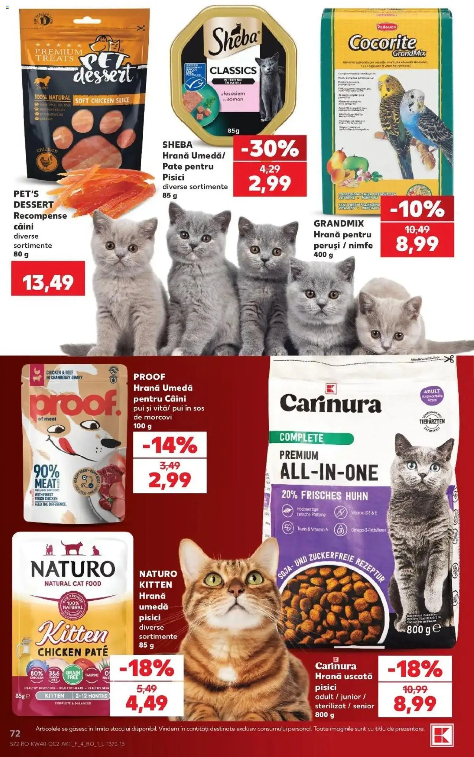 Kaufland Sovata 30.09.2026 - Revista si Oferta | Pagină: 72 | Produse: Proteine, Pui, Somon, Sos