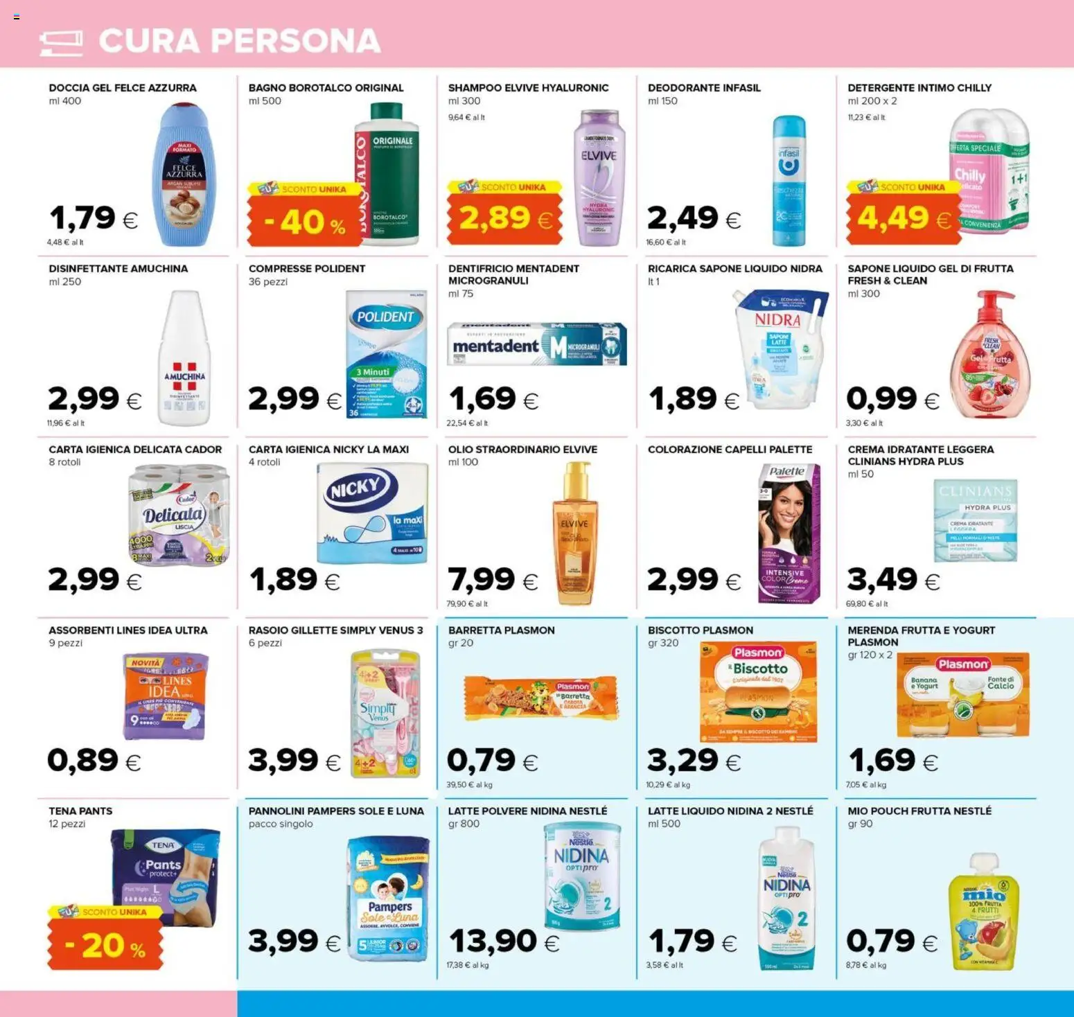 Volantino Tigre del 29/07/2026 | Pagina: 18 | Prodotti: Crema, Detergente intimo, Intimo, Talco