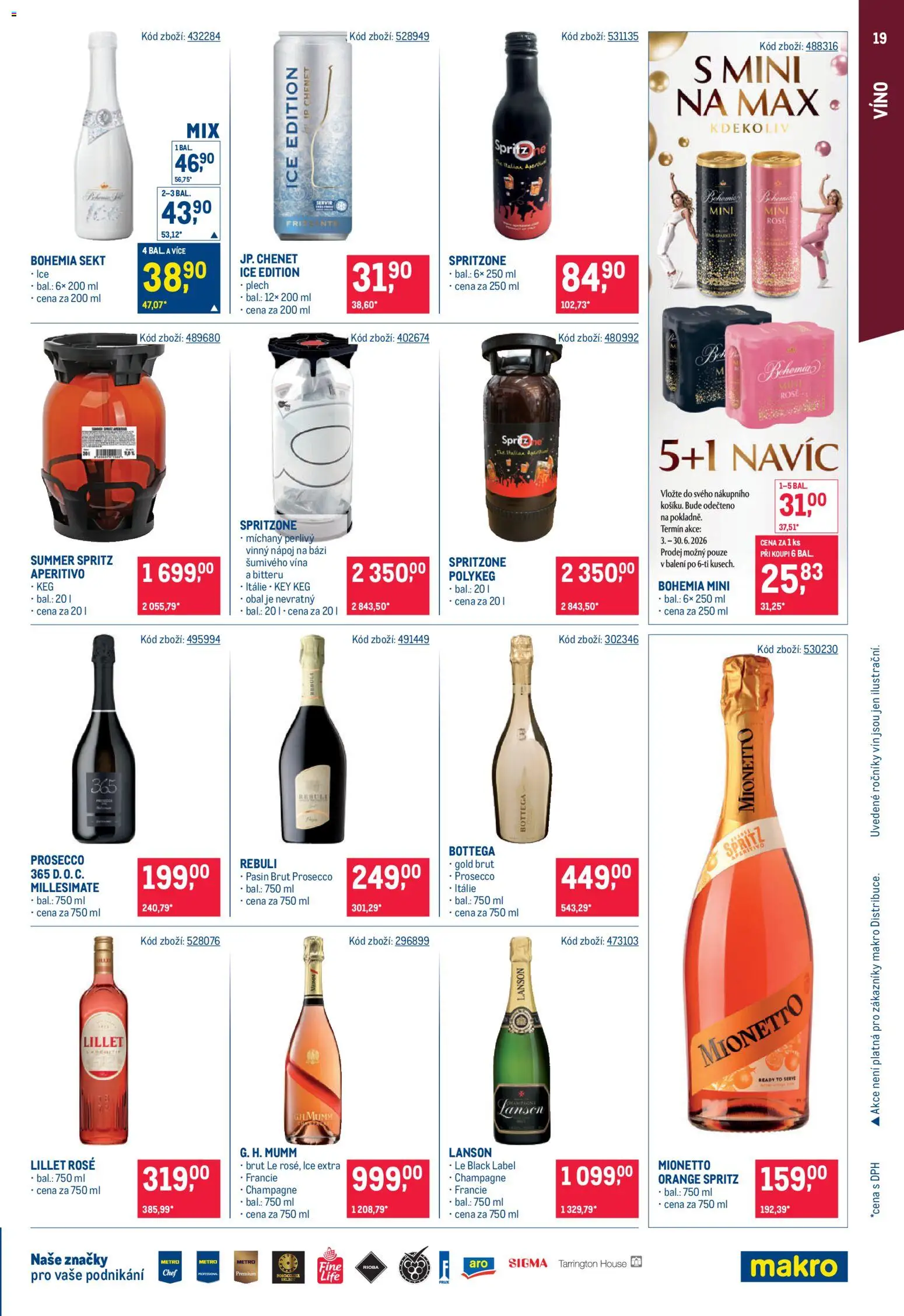 Makro leták - Gastronomie od 17.06.2026 | Strana: 19 | Produkty: Prosecco, Spritz, Aperitivo, Champagne