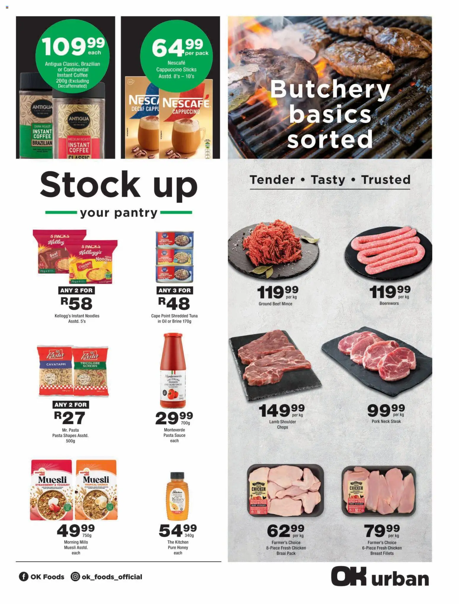 New OK Foods catalogue – valid from 14/10/2026 | Page: 3 | Products: Hat, Oil, Coffee, Noodles