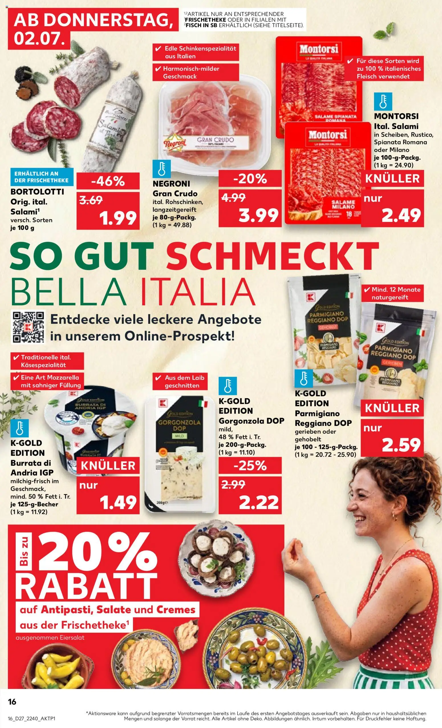 {H1} | Pagina: 16 | Producten: Salami, Mozzarella