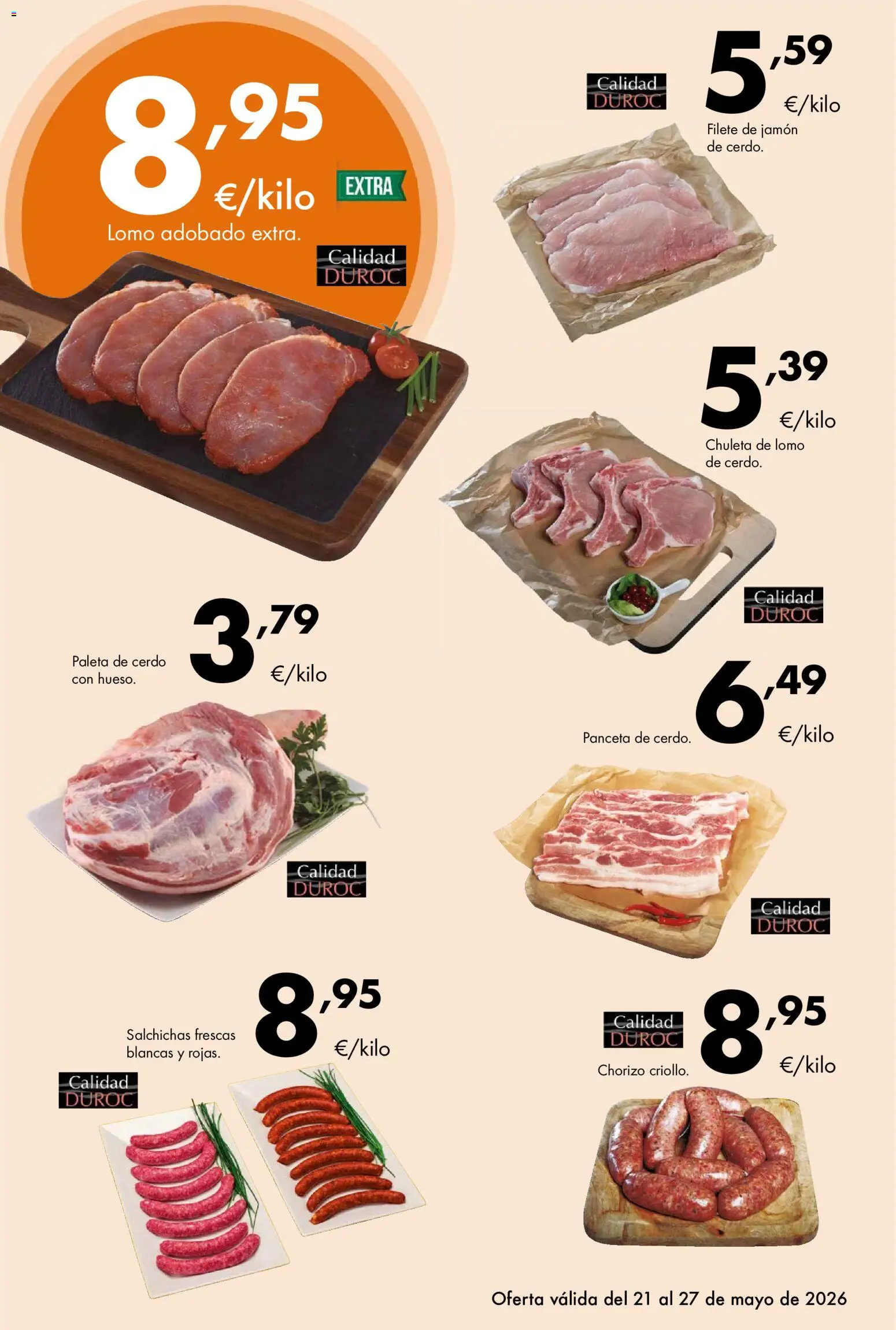 Lupa Supermercados folleto │ válido desde el 21.05.2026 | Página: 2 | Productos: Ηλεκτρικός φούρνος, Jamón, Cerdo, Filete