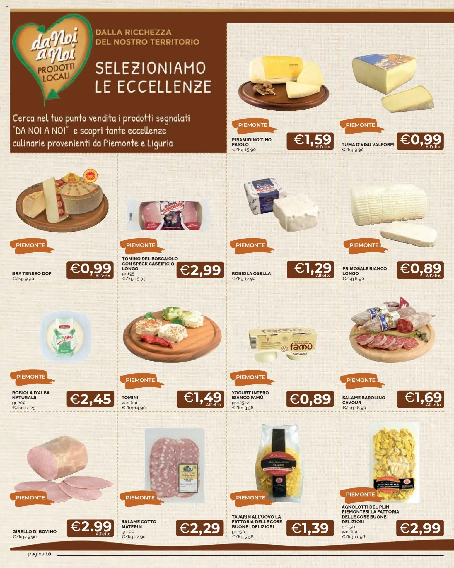 Volantino Mercatò del 07.05.2026 | Pagina: 10 | Prodotti: Speck, Yogurt, Salame, Robiola