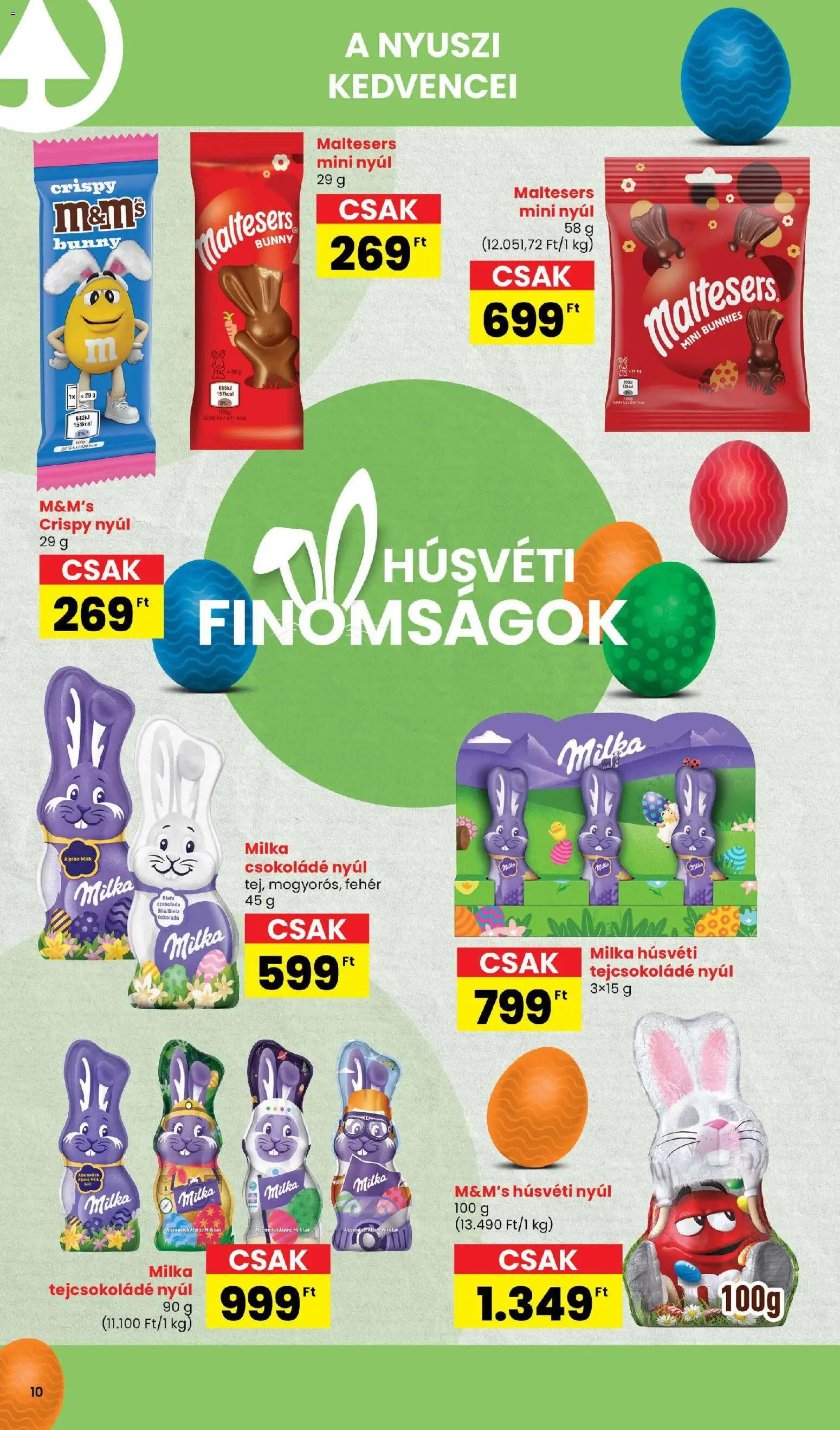 Spar akciós ujság - amely érvényes a következő dátumtól: 05.03.2026 | Oldal: 10 | Termékek: Tejcsokoládé, Csokoládé