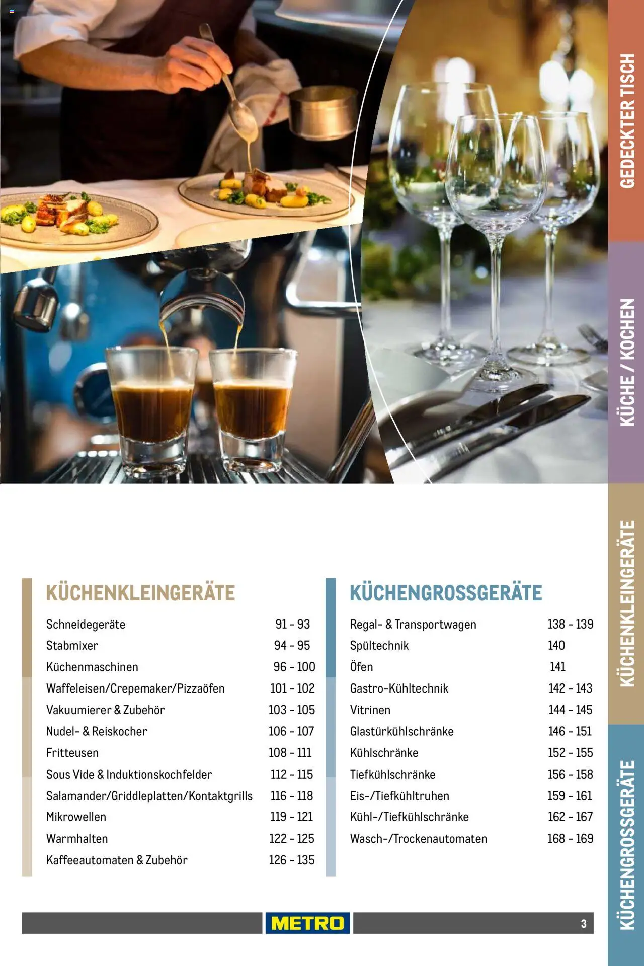 Metro Non Food Sortiment – gültig ab 01.10.2025 | Seite: 3 | Produkte: Regal, Tisch, Vakuumierer, Stabmixer