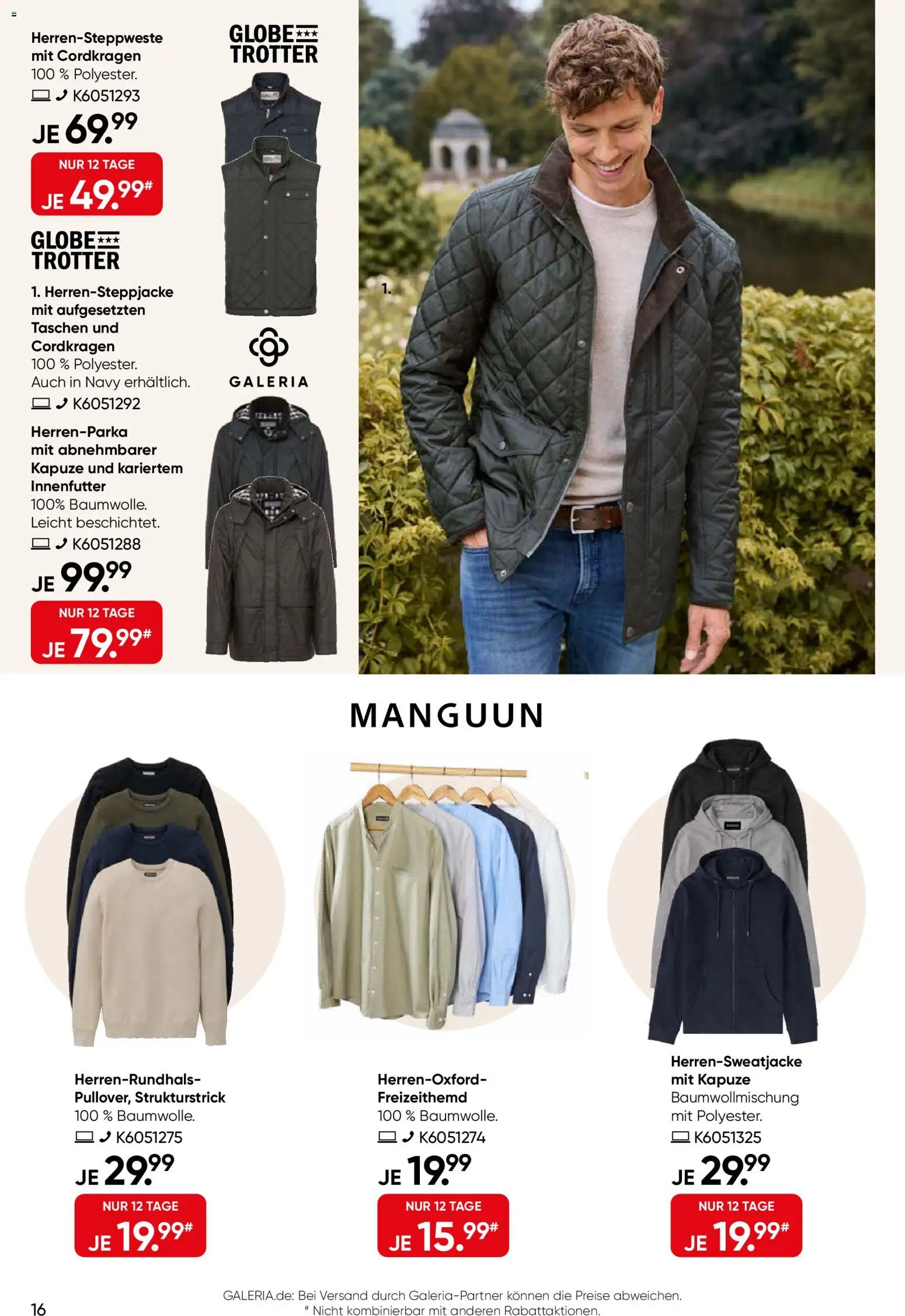 Galeria Karstadt Kaufhof Prospekt – gültig ab 16.09.2026 | Seite: 16 | Produkte: Freizeithemd, Taschen
